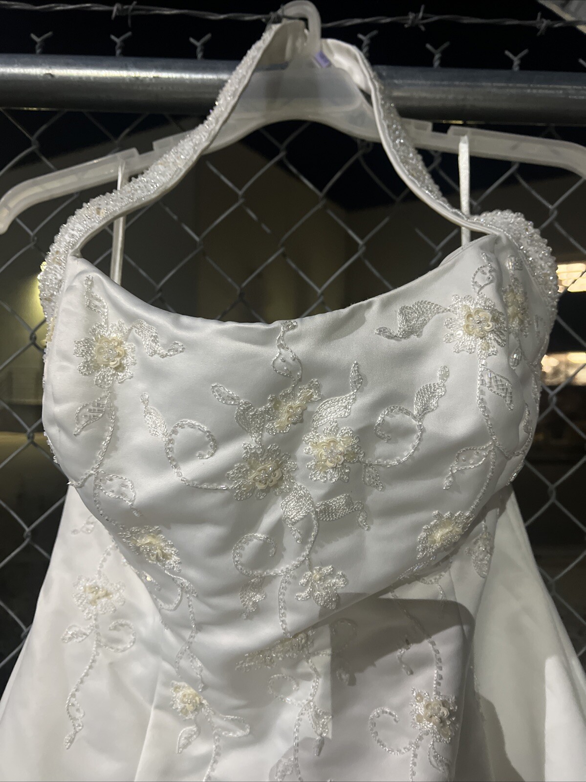 Size 20 Ashley Jordan White Wedding Dress.S-20