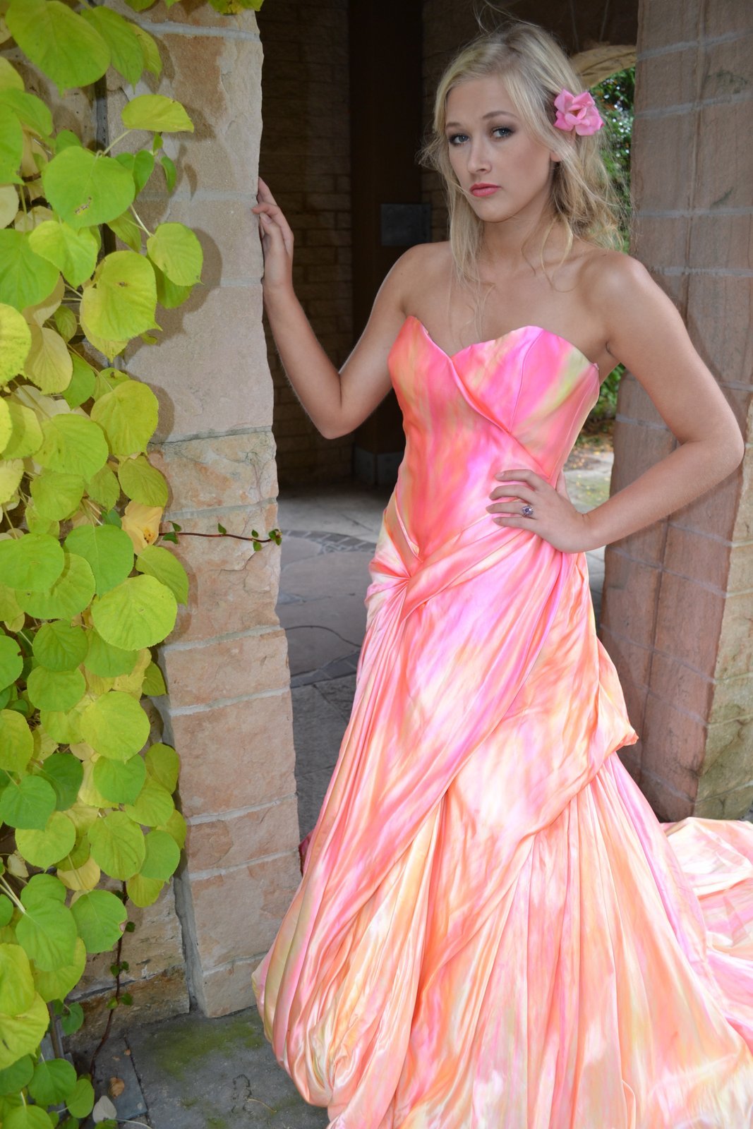 NEW Anna Maier Ulla Maija Bohemian Wedding Dress Blush Rose Peach Pink 2 4 6 8