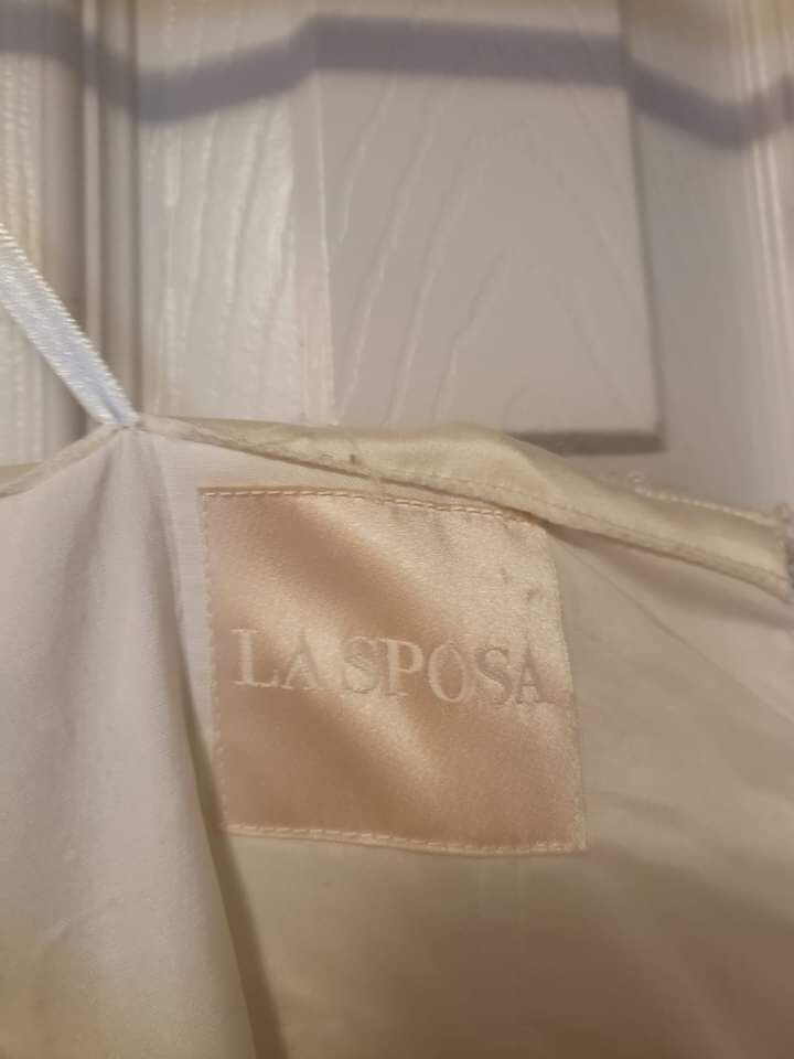 La Sposa ivory a-line wedding gown