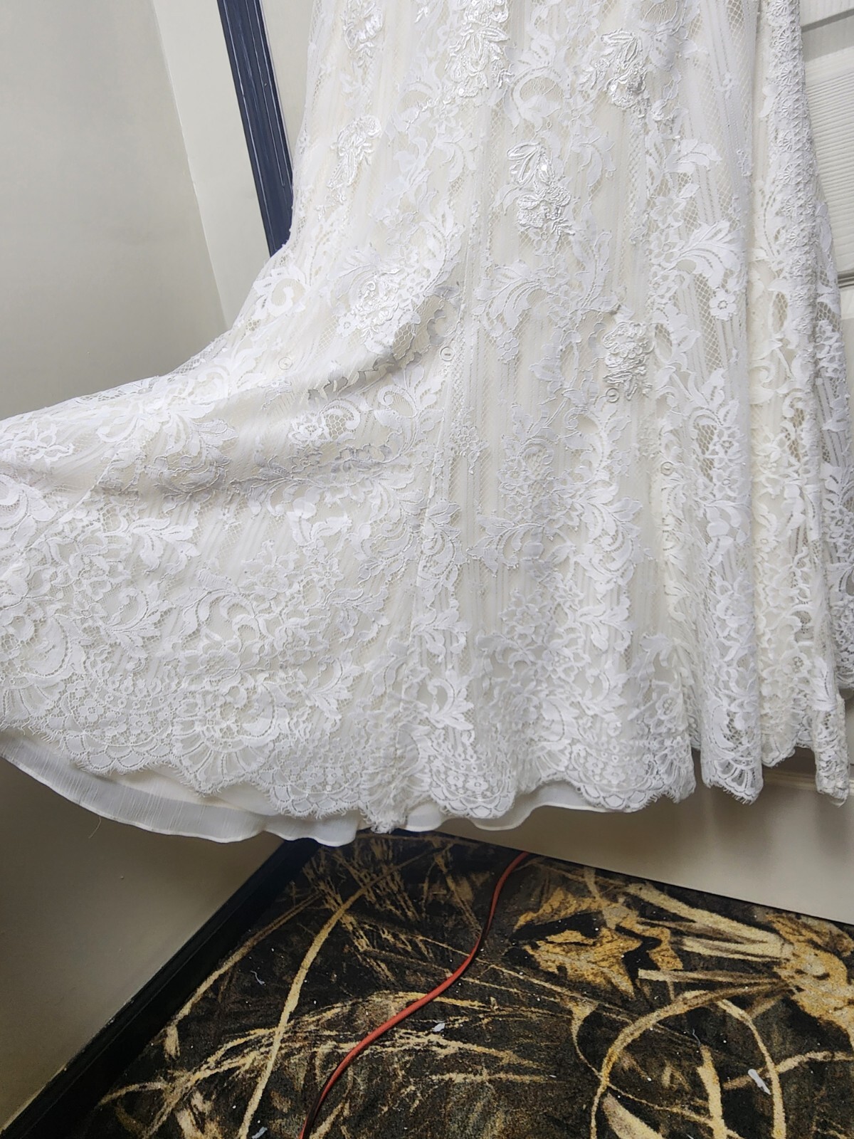 Melissa Sweet High-Neck Halter Sheath Wedding Dress (Retail $980) – Size 8 (6)