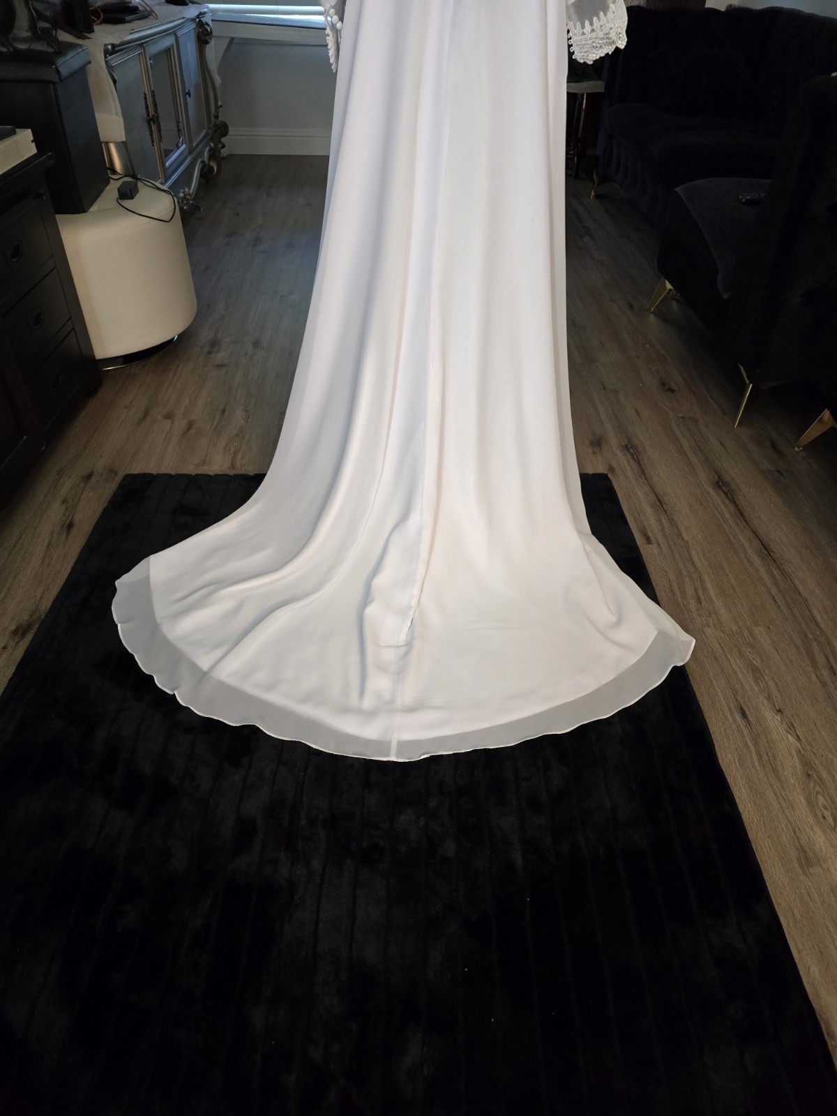 Bridal Dress Wedding Brand Is Mingdas Dress White**Size Measurements In Photos**