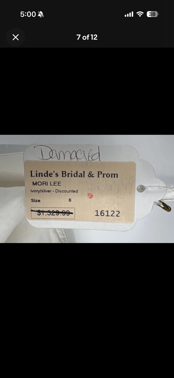 Mori Lee Size 6 Ivory/Silver Strapless Sweetheart Tulle Beaded Ball Gown