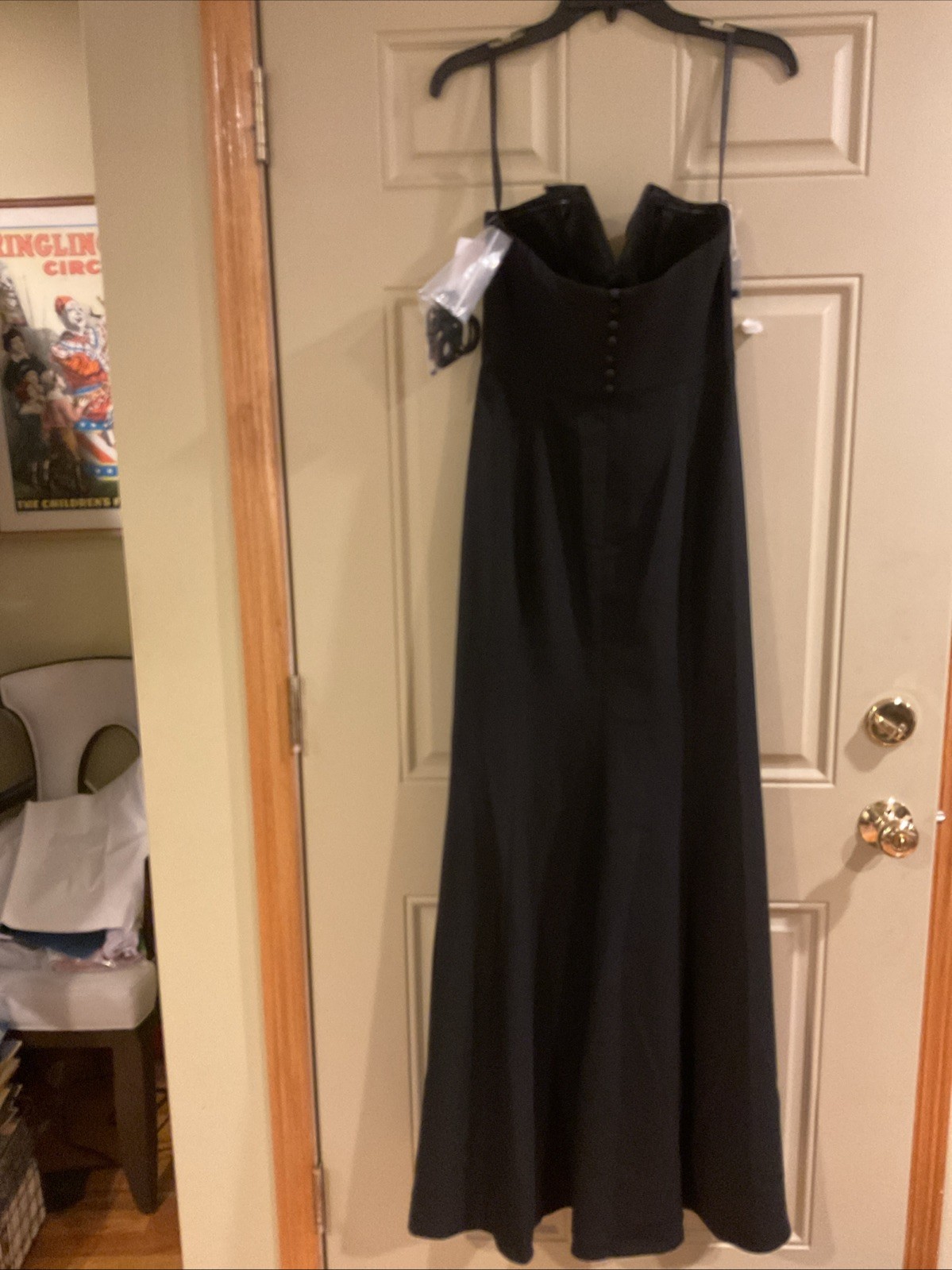 After 6 Black Strapless Gown Size 8 Gown NWT
