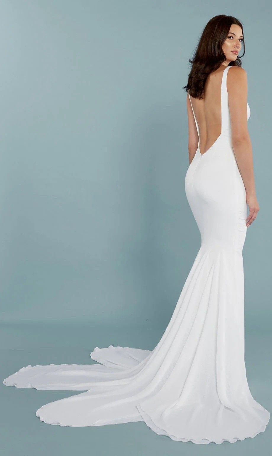 Katie May Mykonos Wedding Dress Gown NEW Mermaid Backless Ivory Bridal (Small)