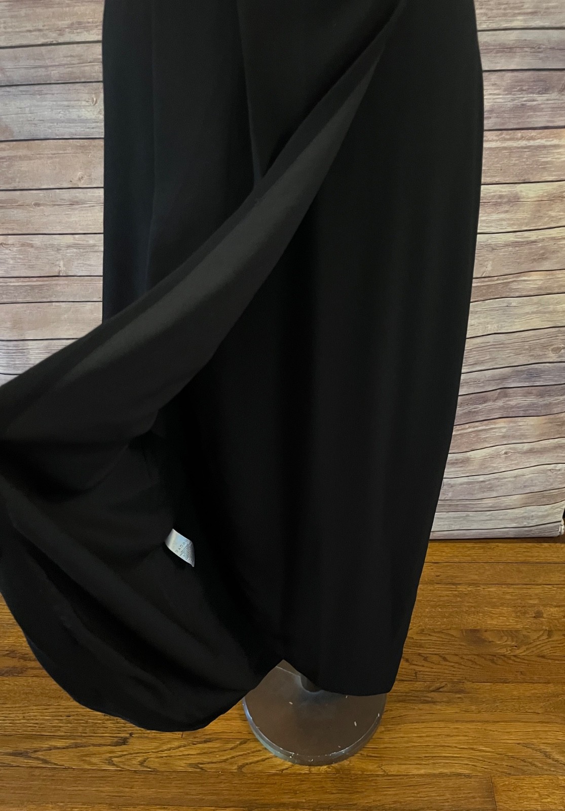 Dress The Population Black Ariel Faux Wrap Sleeveless Gown Maxi Dress XL