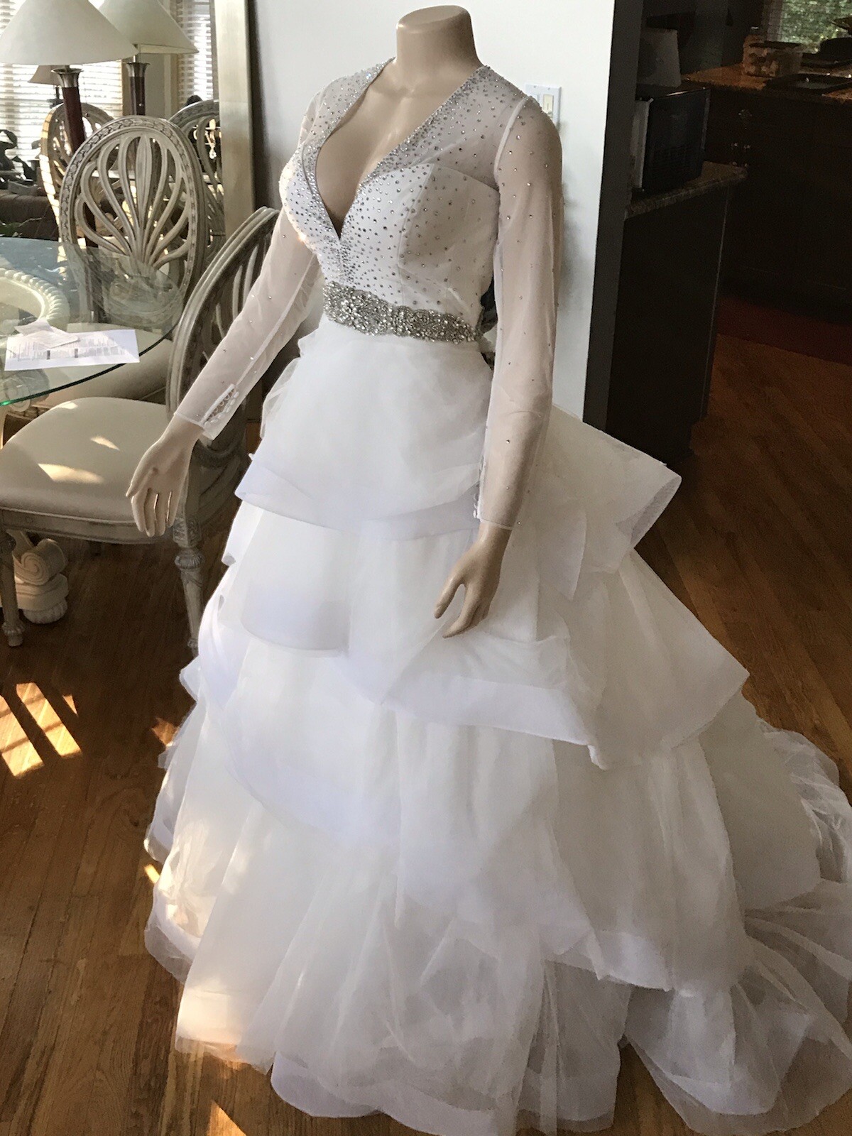 VICTOR HARPER STYLE VH1218 Bridal Gown Wedding Dress Size 10 New W Tags
