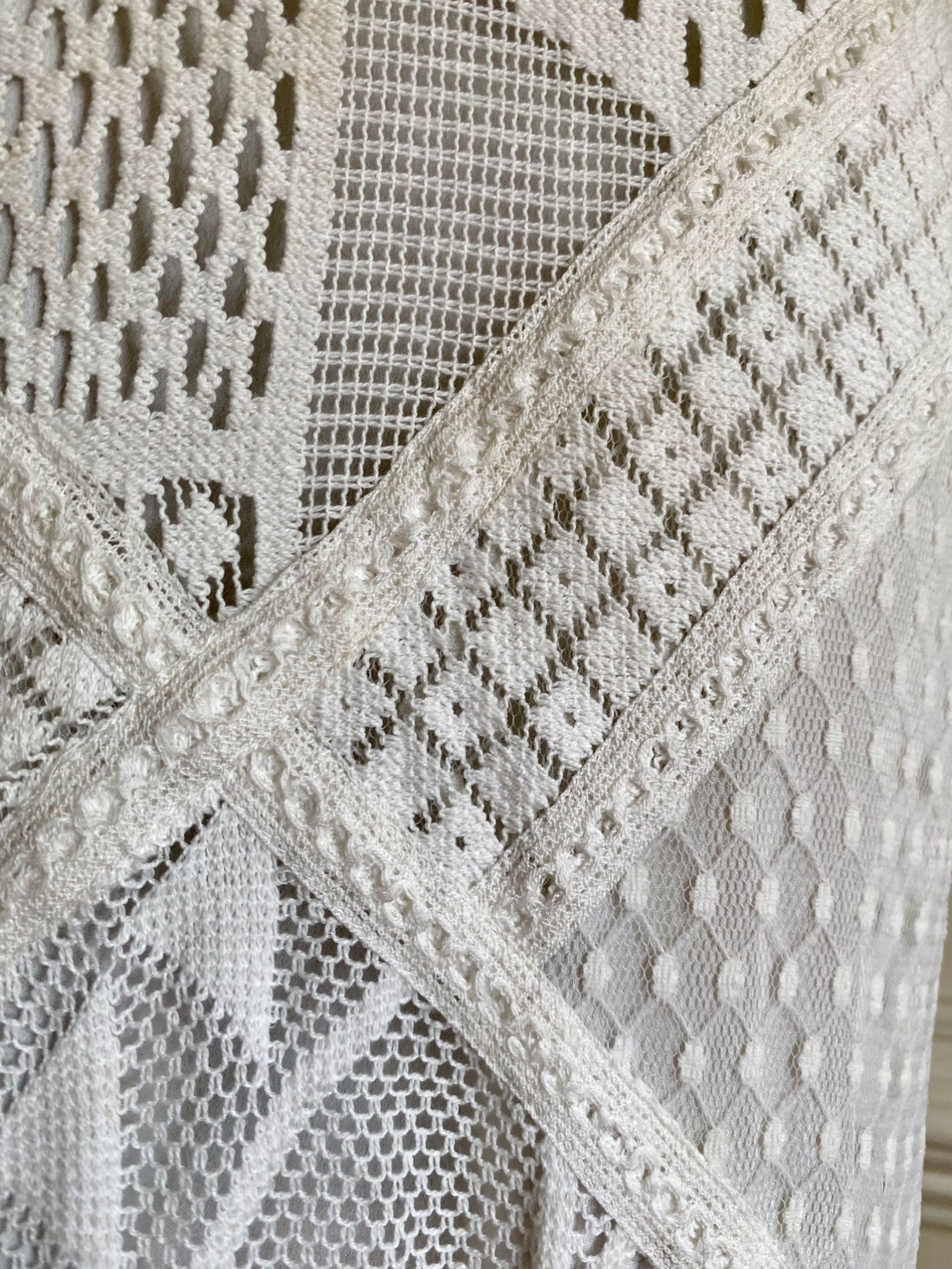 NWT French Connection Rene Lace Boho Beach Bridal Wedding Dress Crochet Size 2
