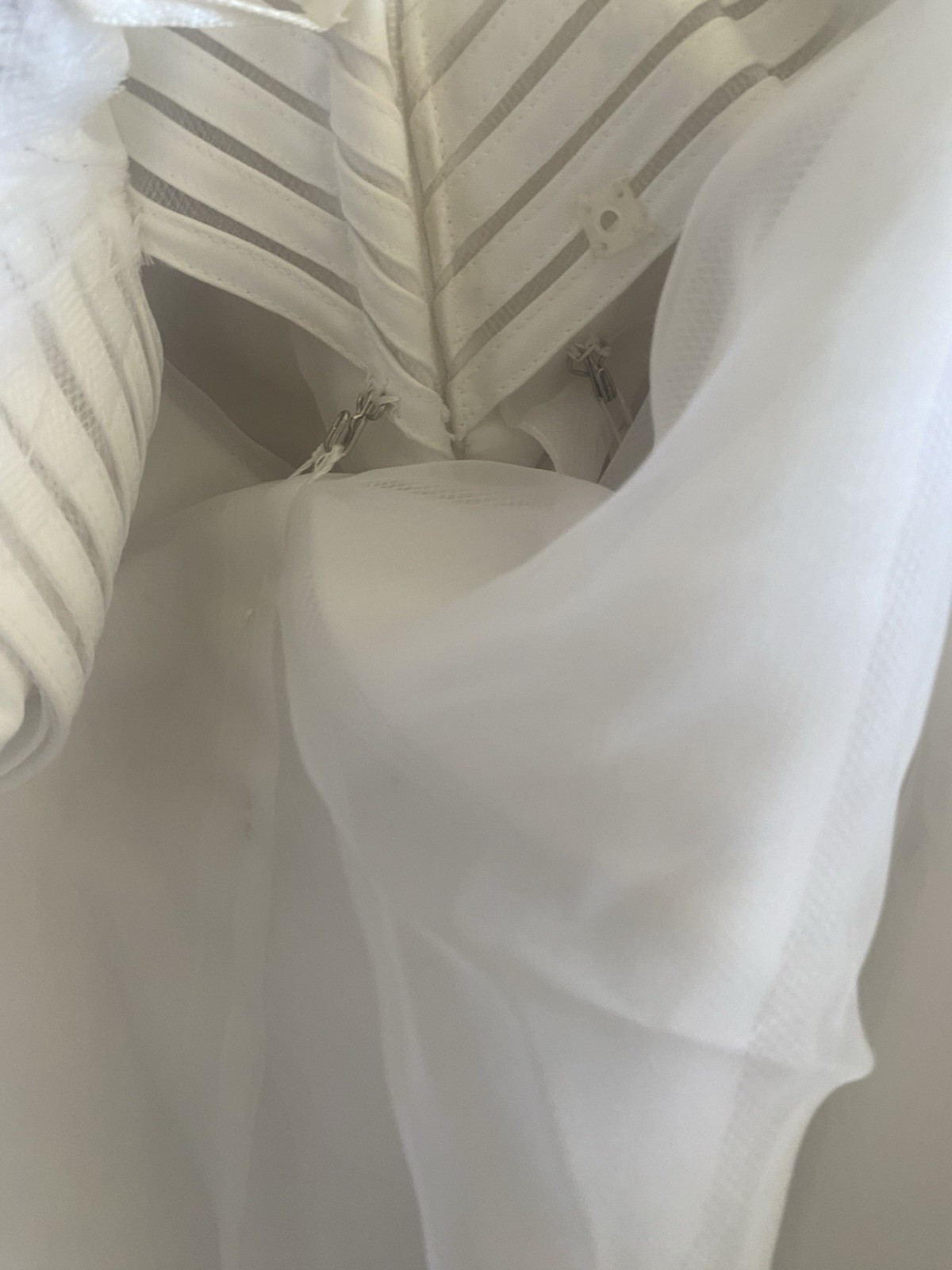 Y2K VTG Halter High Neck Wedding Dress By Forever Yours Size 8 Modern Simplicity