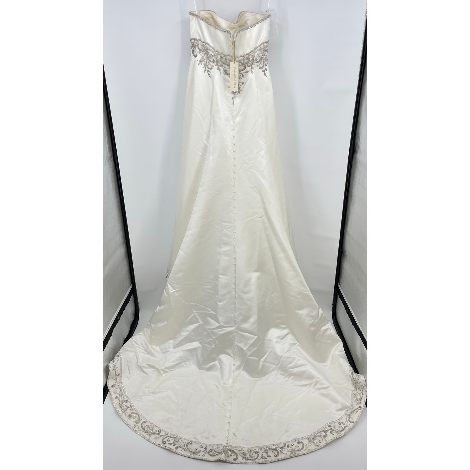 Casablanca Bridal | NWT Strapless Crystal Wedding Dress 1922 Size 12