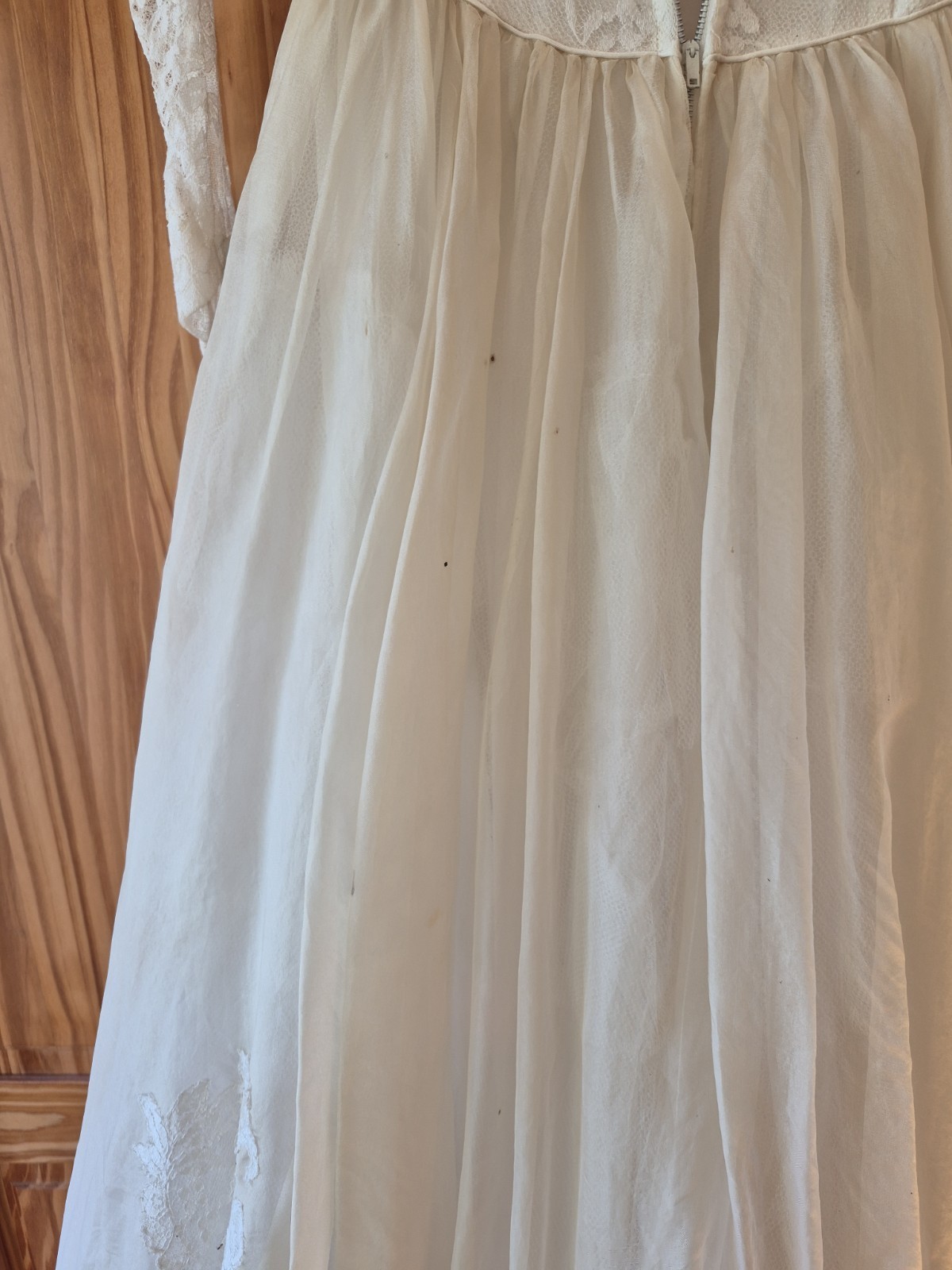 1950’s Boho Wedding Dress Butter Cream Fairytale Bridal Dress
