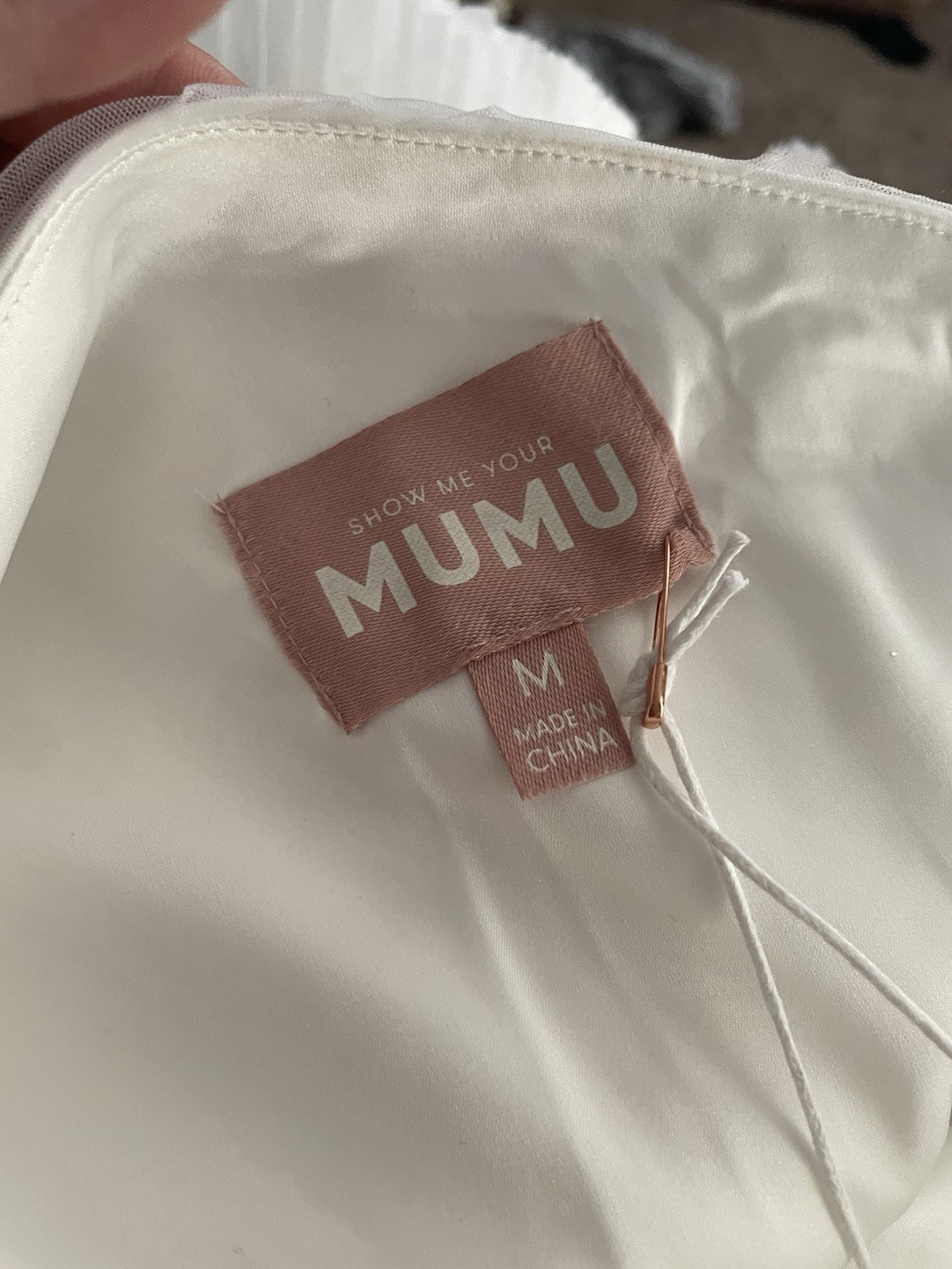 New Show Me Your Mumu Cupcake White Wedding One Shoulder Maxi Tulle Dress Med