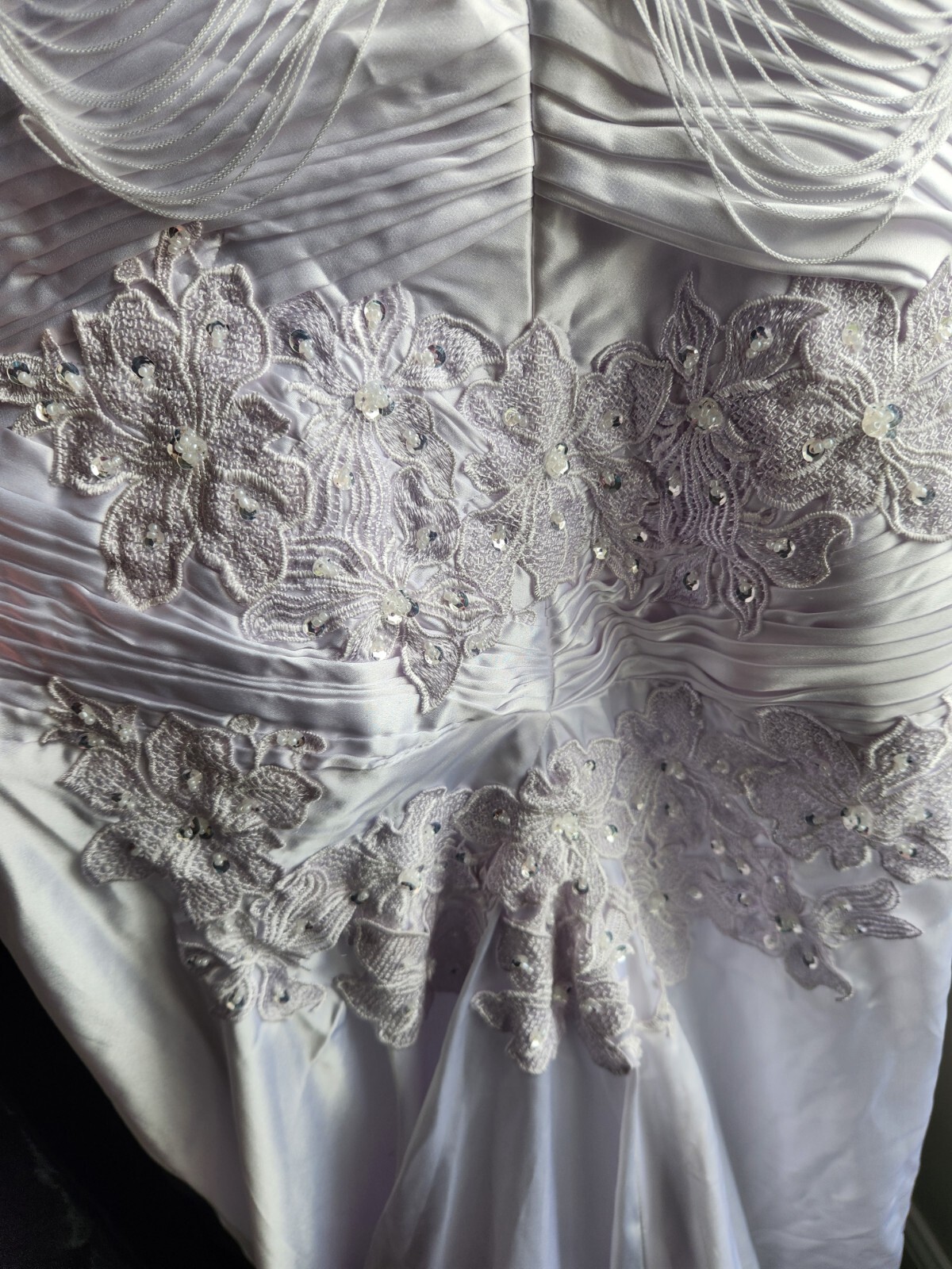 Unbranded Wedding Dress White Fringe Plus Size Rhinestones
