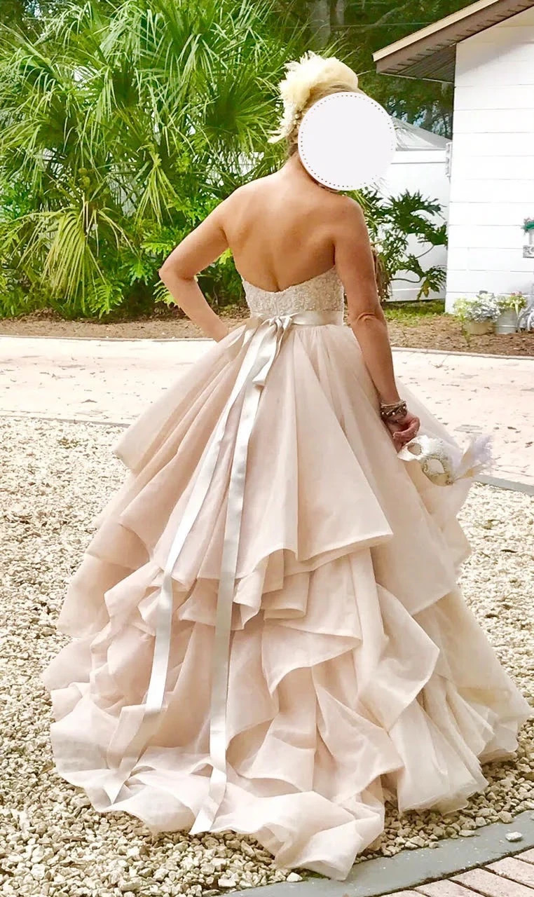 Martina Liana Sample Skirt Separate Wedding Bridal 2 Sand Tulle Layers Romantic