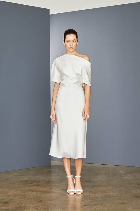 Amsale Draped bodice dress Size S