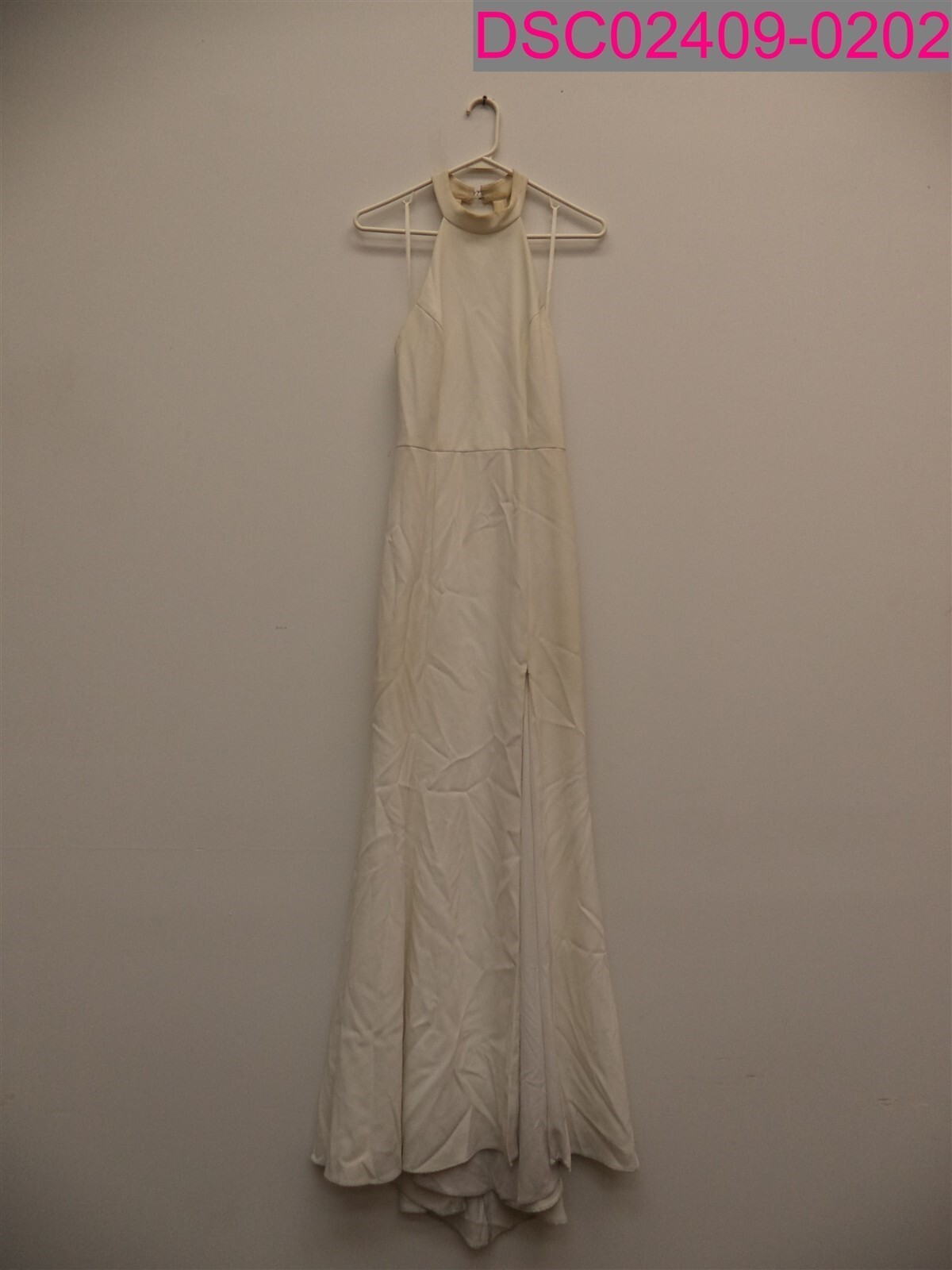 Stains, Tear-BHLDN Montreal Halter Neck Sleeveless Wedding Dress White Size 4