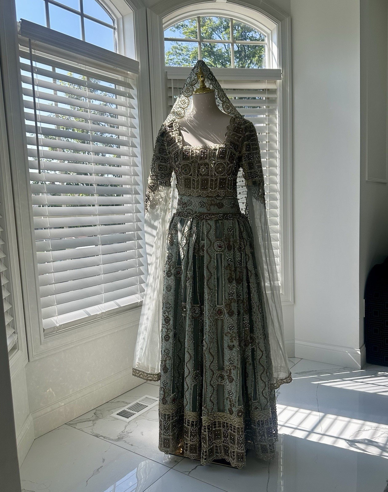 Cultural Elegance With A Matching Veil ￼