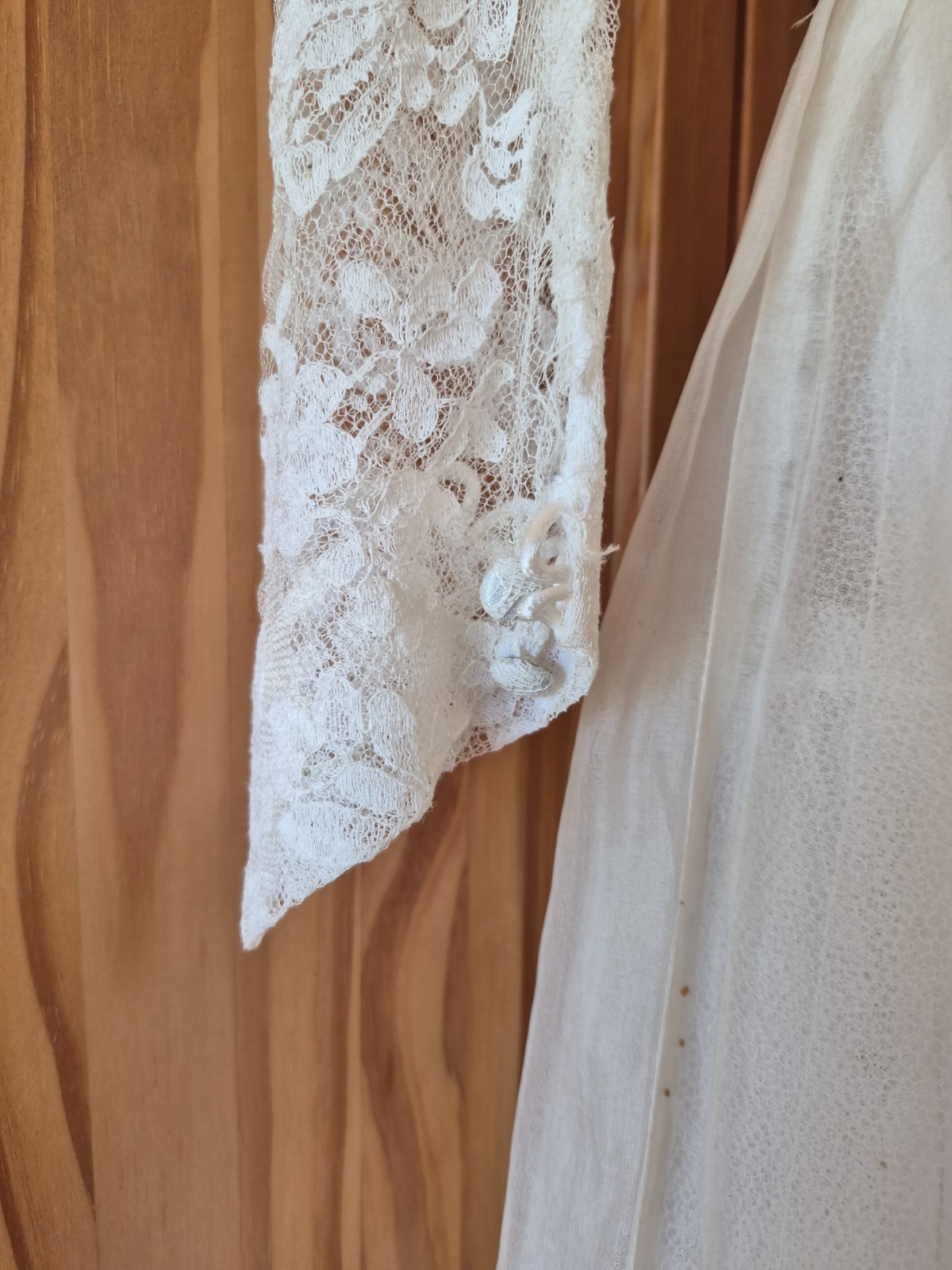 1950’s Boho Wedding Dress Butter Cream Fairytale Bridal Dress