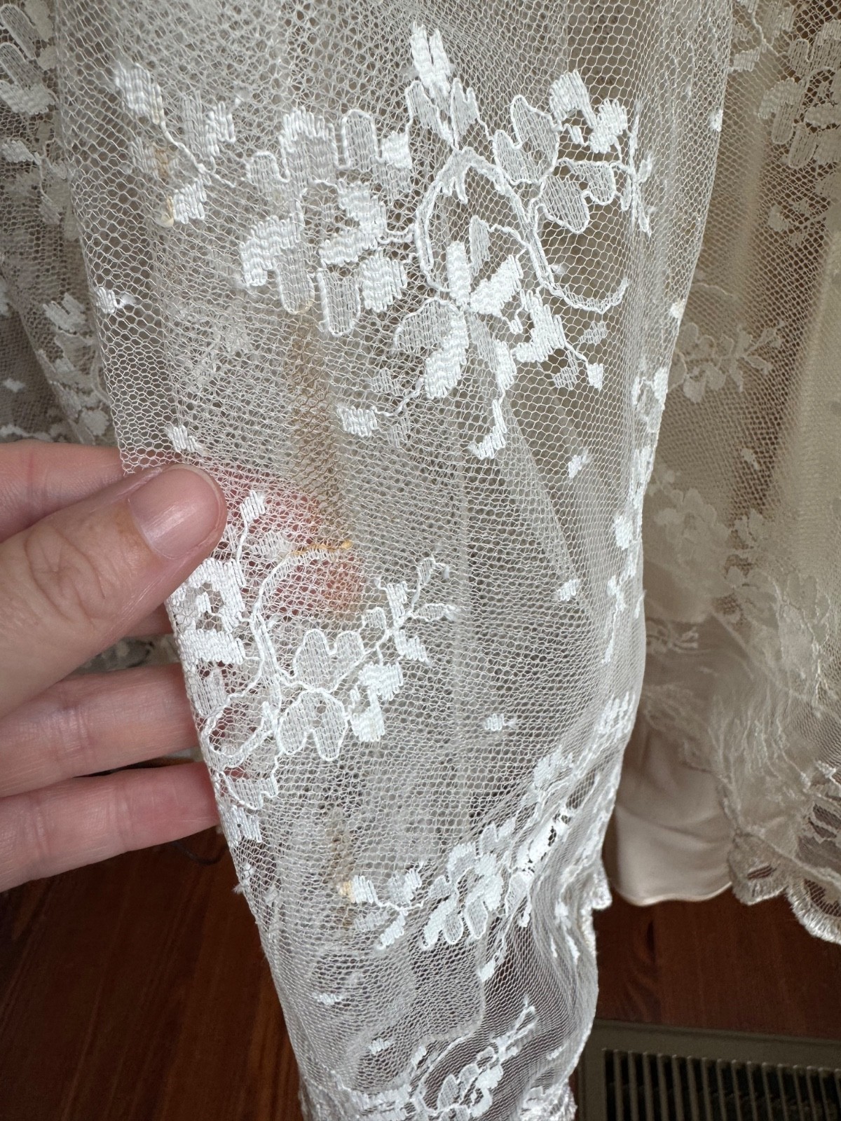 Barbara Q For Darva Vintage Lace Wedding Dress Sz 10- Reception Dress/Going Away