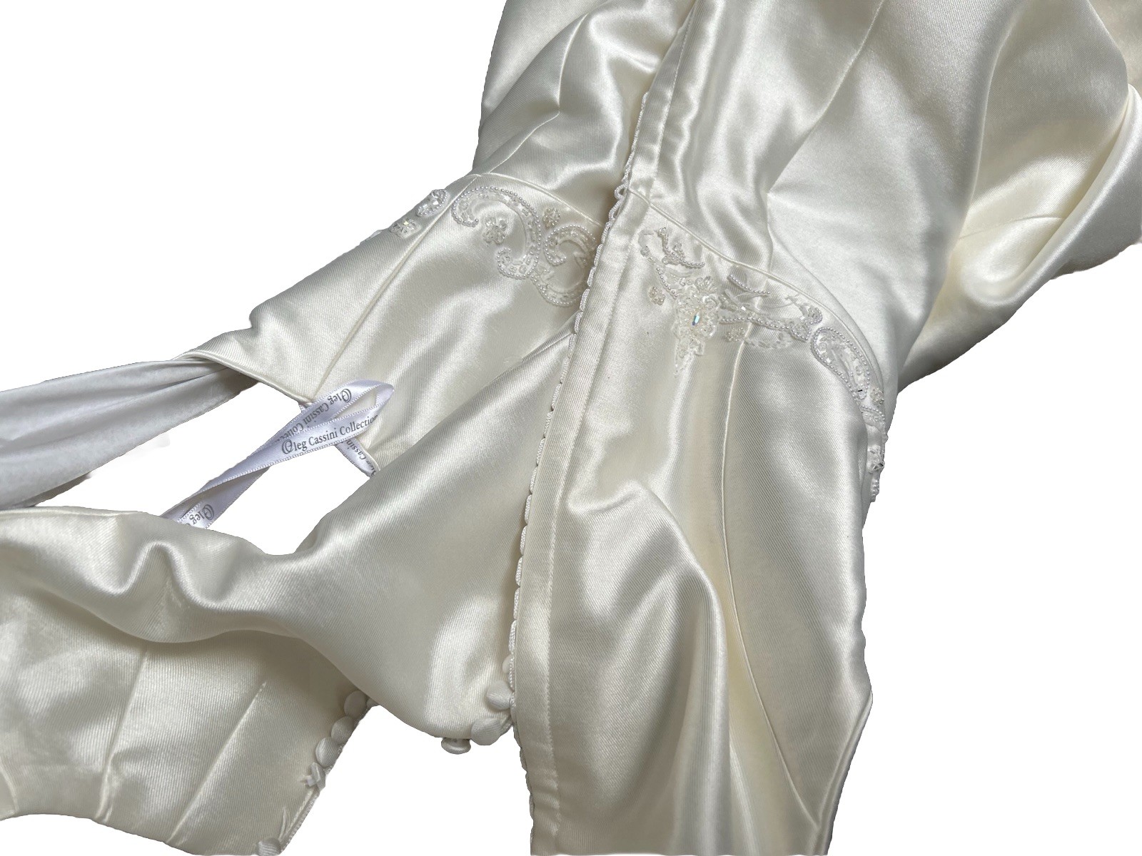 Elegant Oleg Cassini Wedding Dress Way below Cost / Cleaned : Size 10