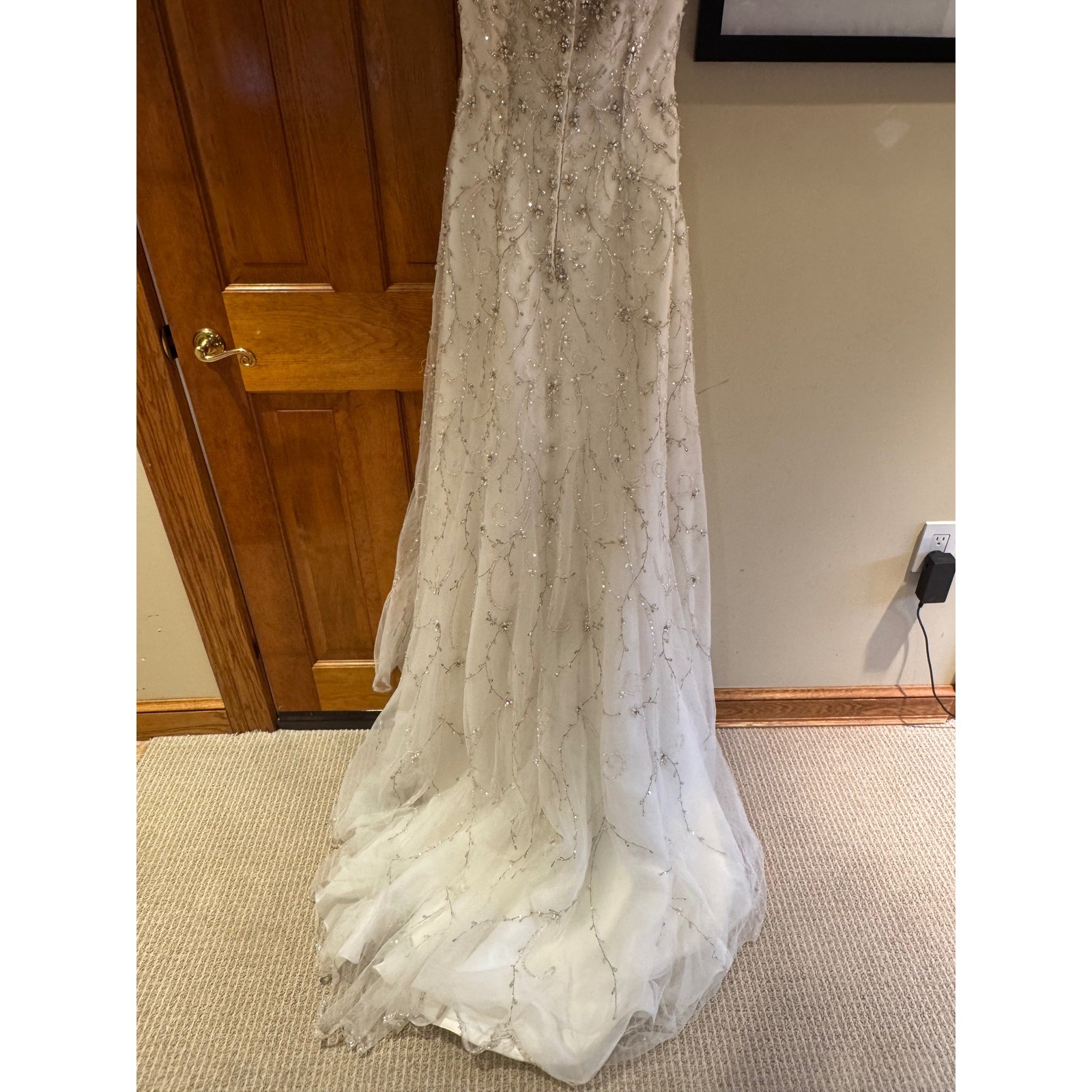 Sottero and Midgley Haute Couture Beaded Mermaid Wedding Dress Ivory Size 14