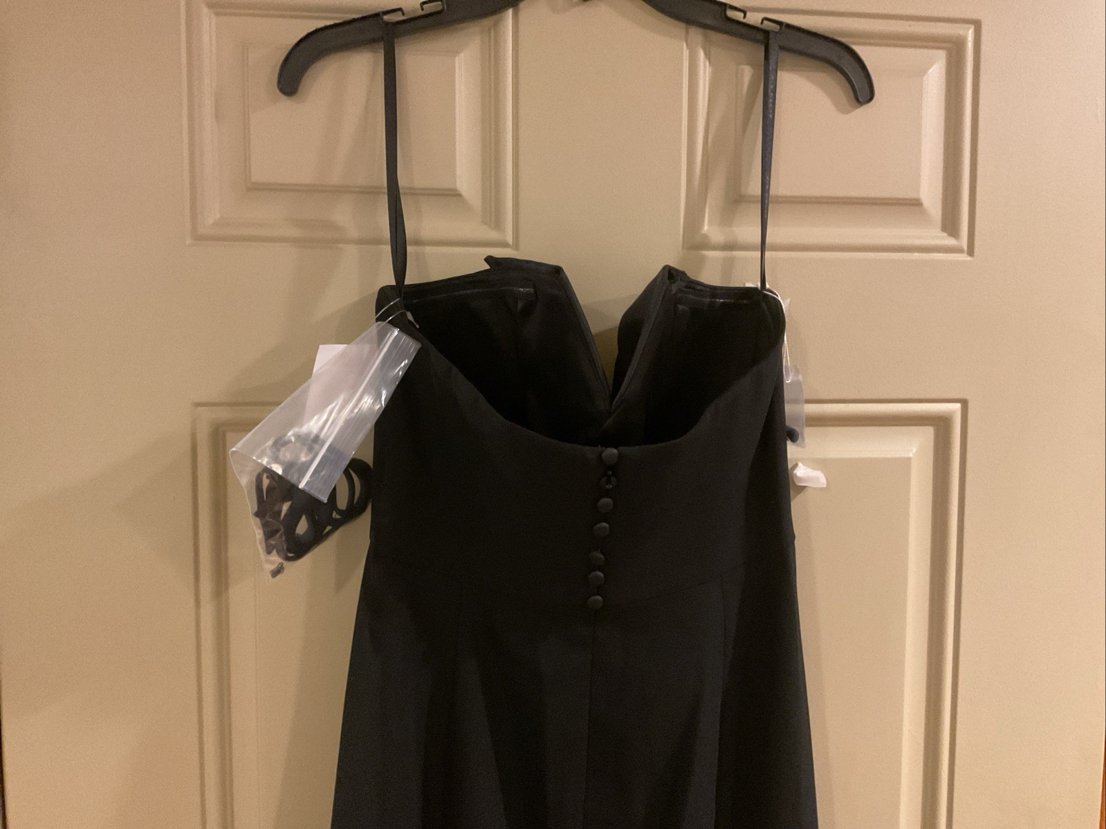 After 6 Black Strapless Gown Size 8 Gown NWT
