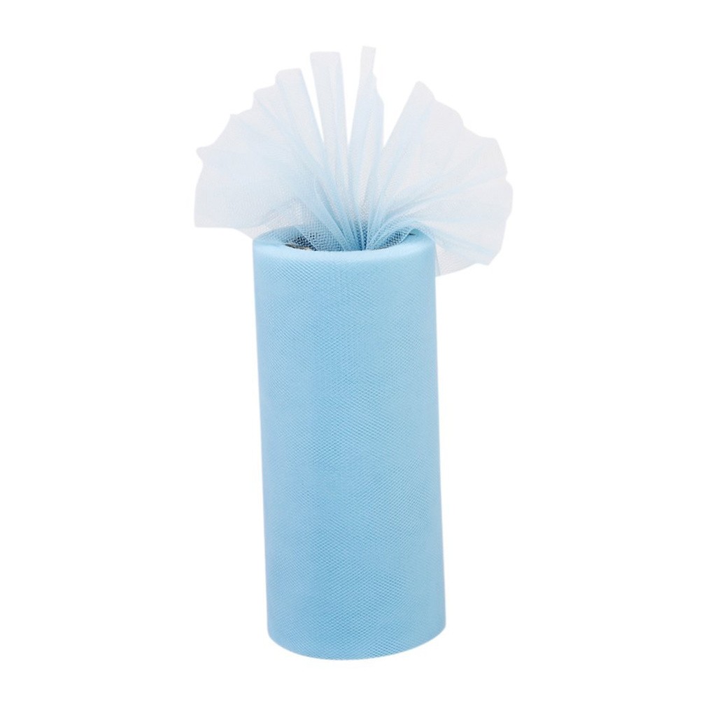 Roll of 22M*15CM Banquet Wedding Tulle Craft Tutu Decoration (Sky )