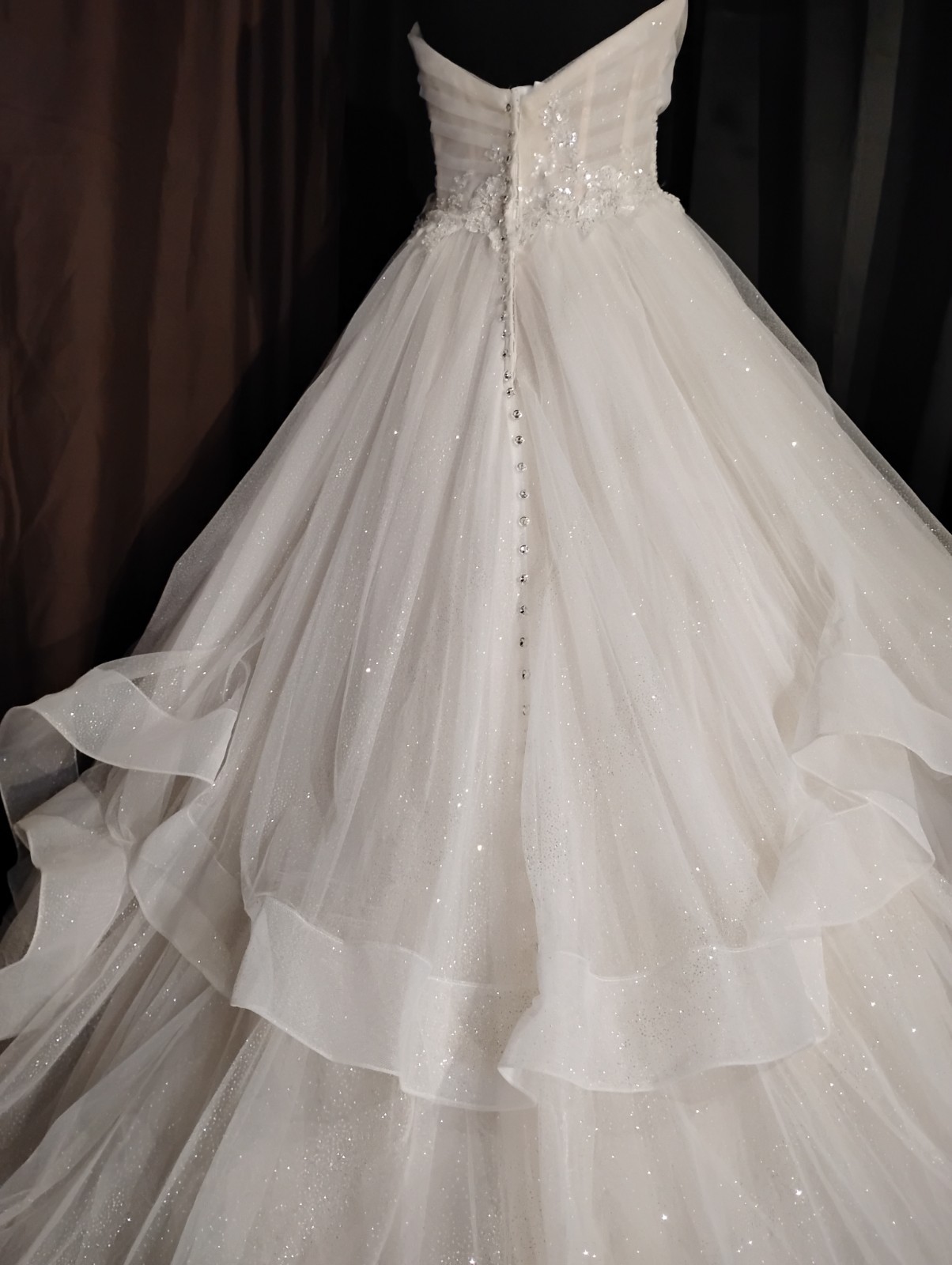 Allure Couture Style 9777 Sz 12 Sopsticated Shimmer Princess Wedding Gown