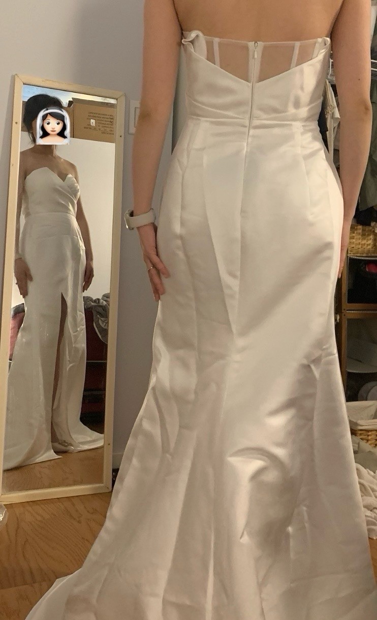 Petite Satin Bridal Gown