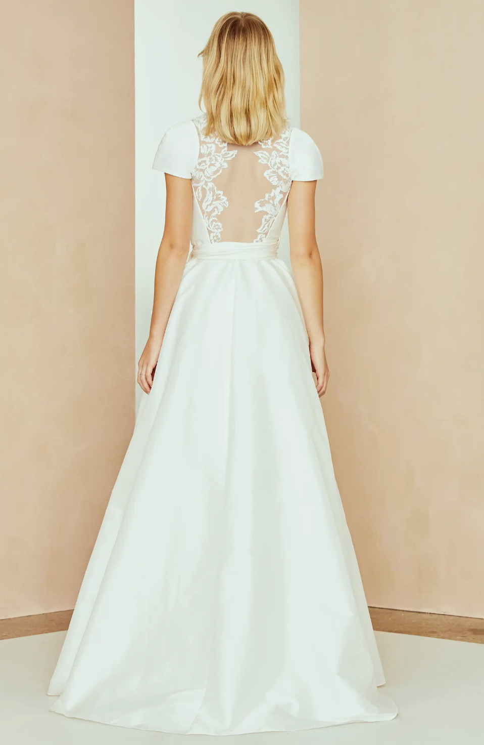 Nouvelle amsale Nic Wrap Ballgown Wedding Dress