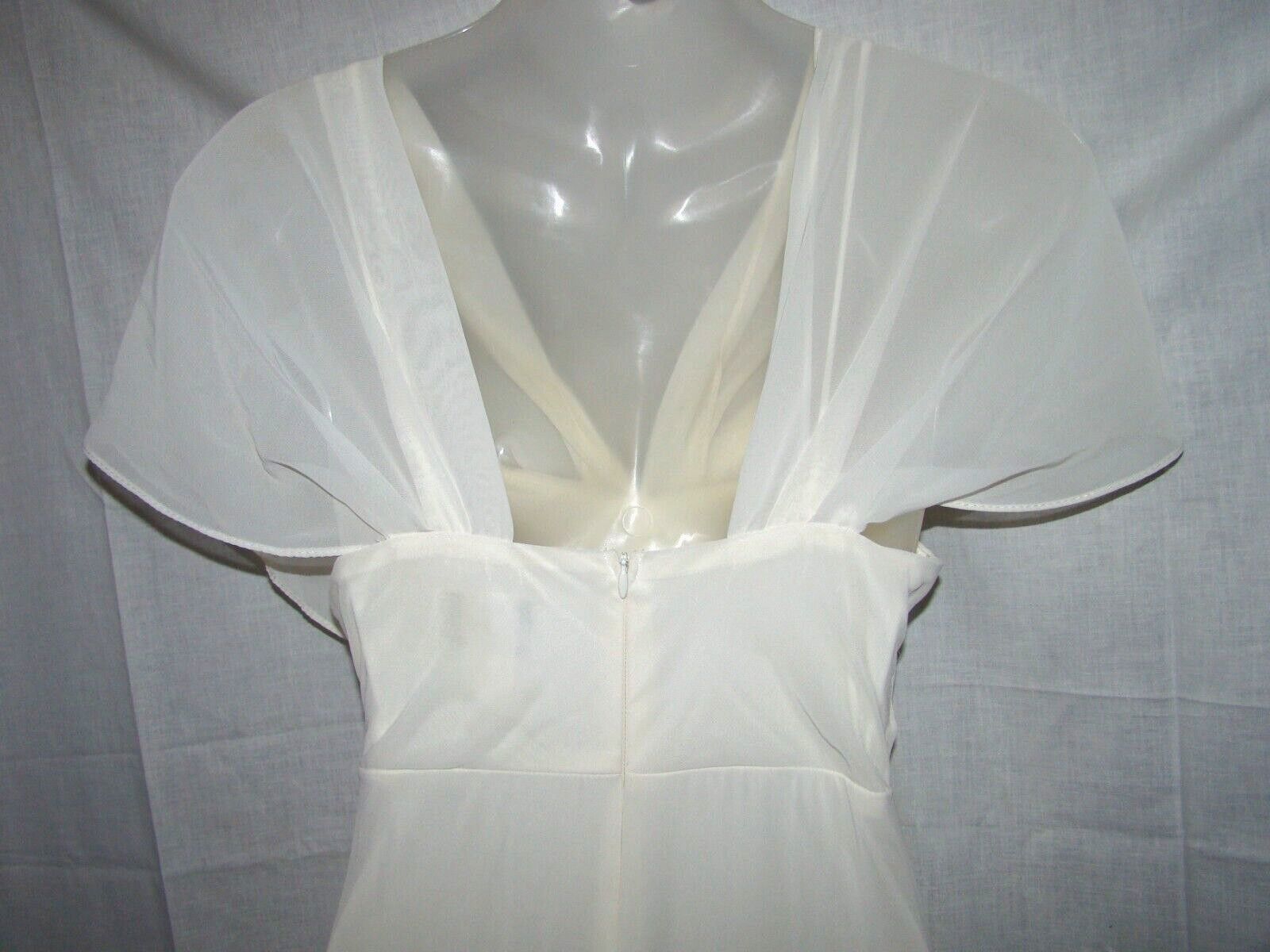Maria Bonita Chiffon Spaghetti Strap Long Ball Gown sz. S USA NWT