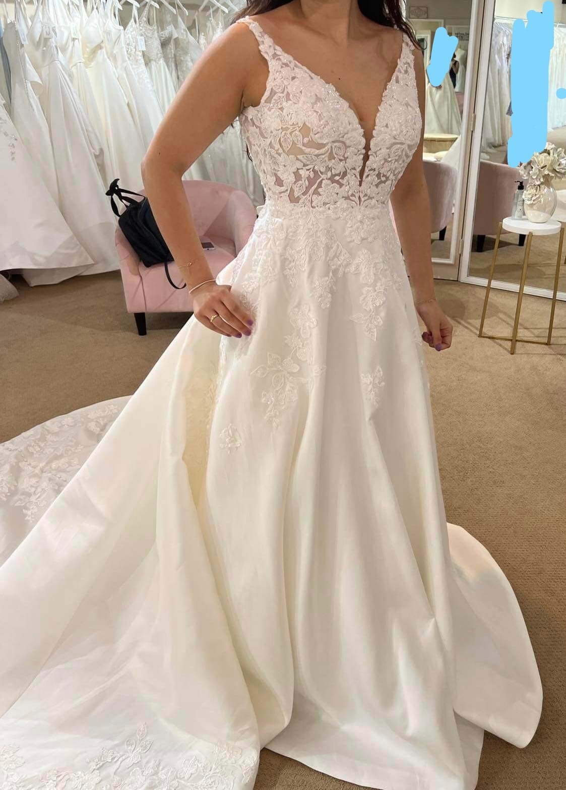 New With Tag;Martina Liana 1075 Wedding Dress;Size 12;NEVER WORN OR ALTERED;SILK