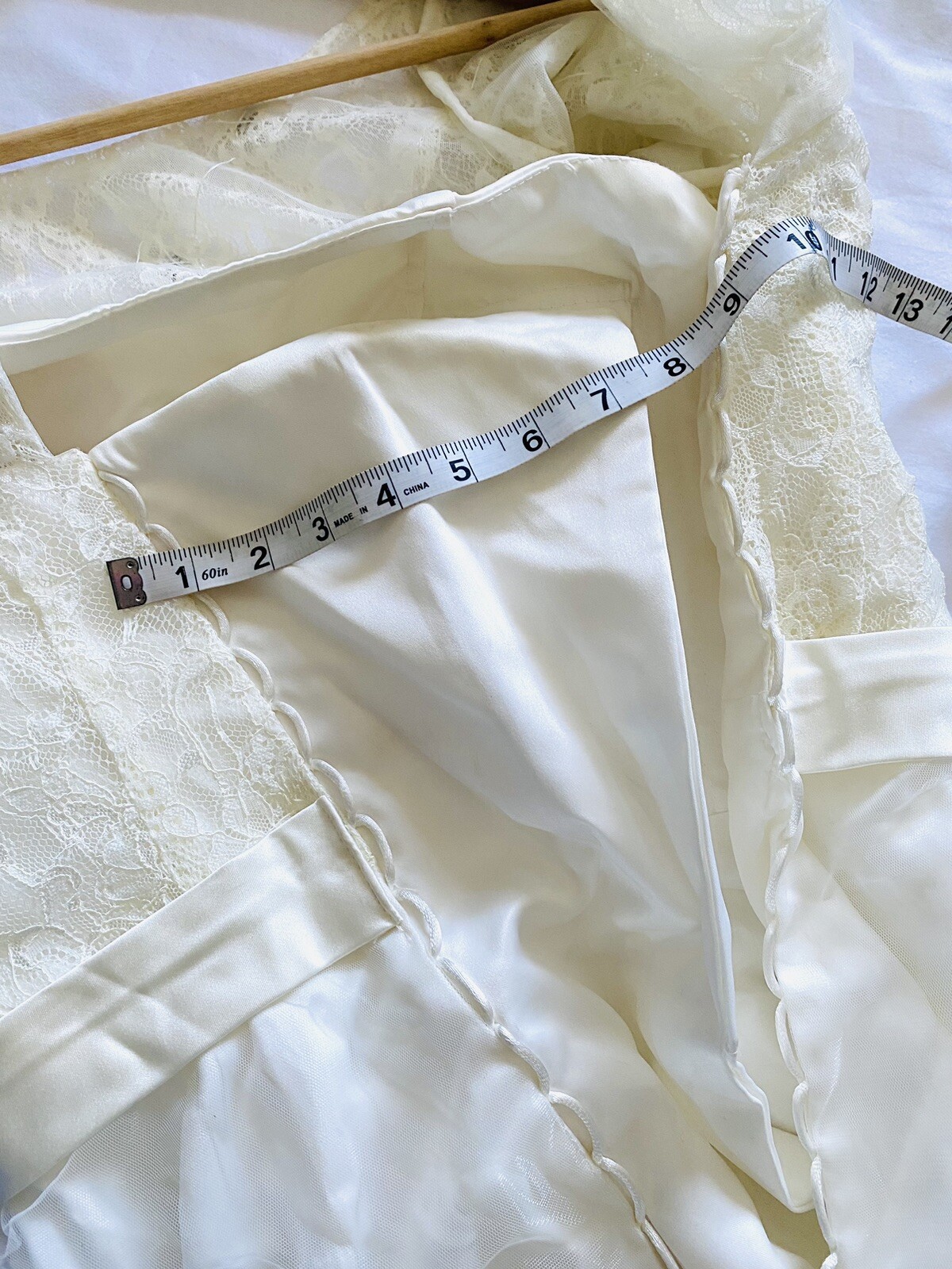 wedding dress mermaid Veil Tail See Thru. Brand New No Tag.