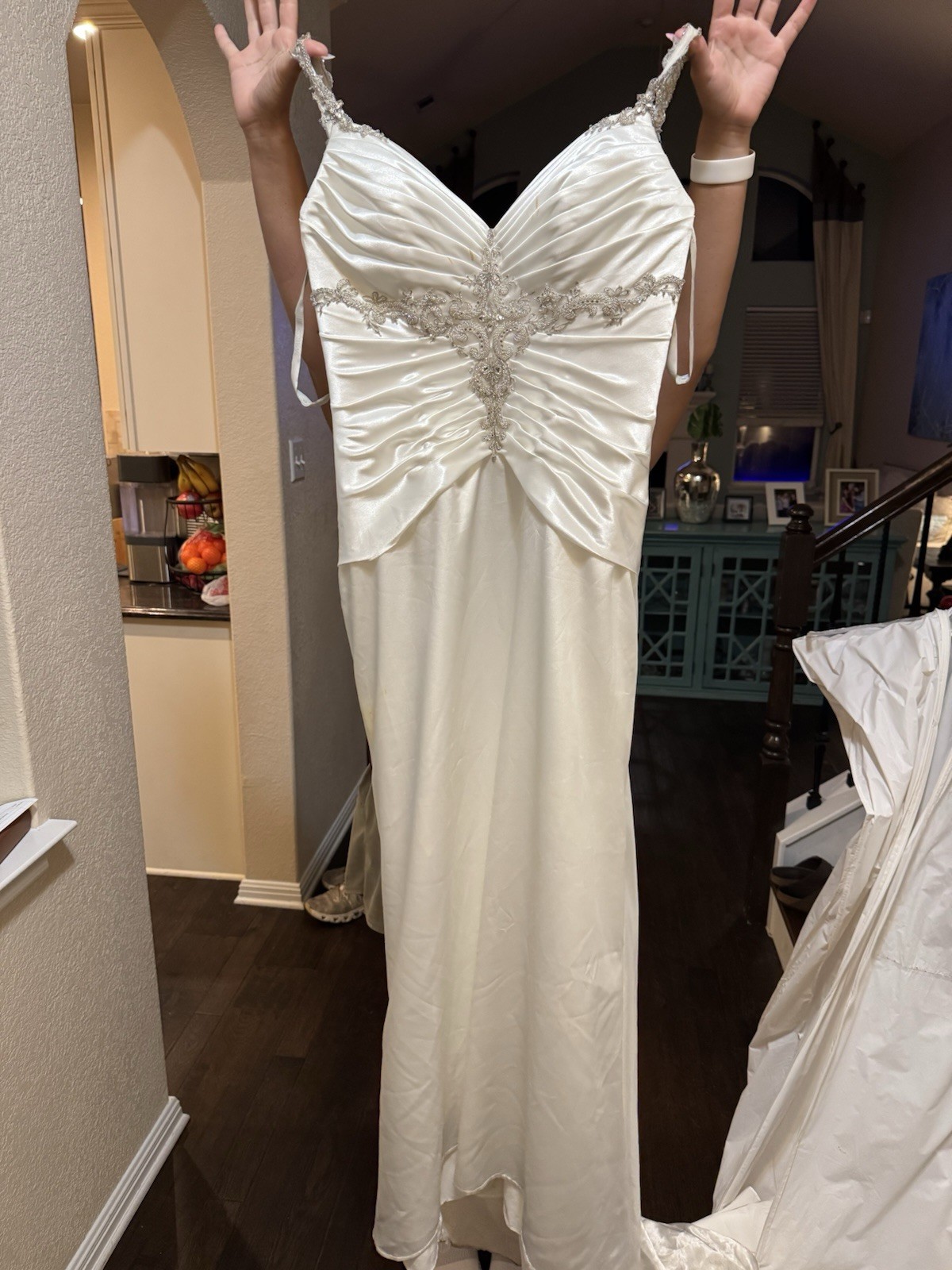 Impression Bridal Ashley And Justin Wedding Dress Ivory/Nude Size 12 Worn Once