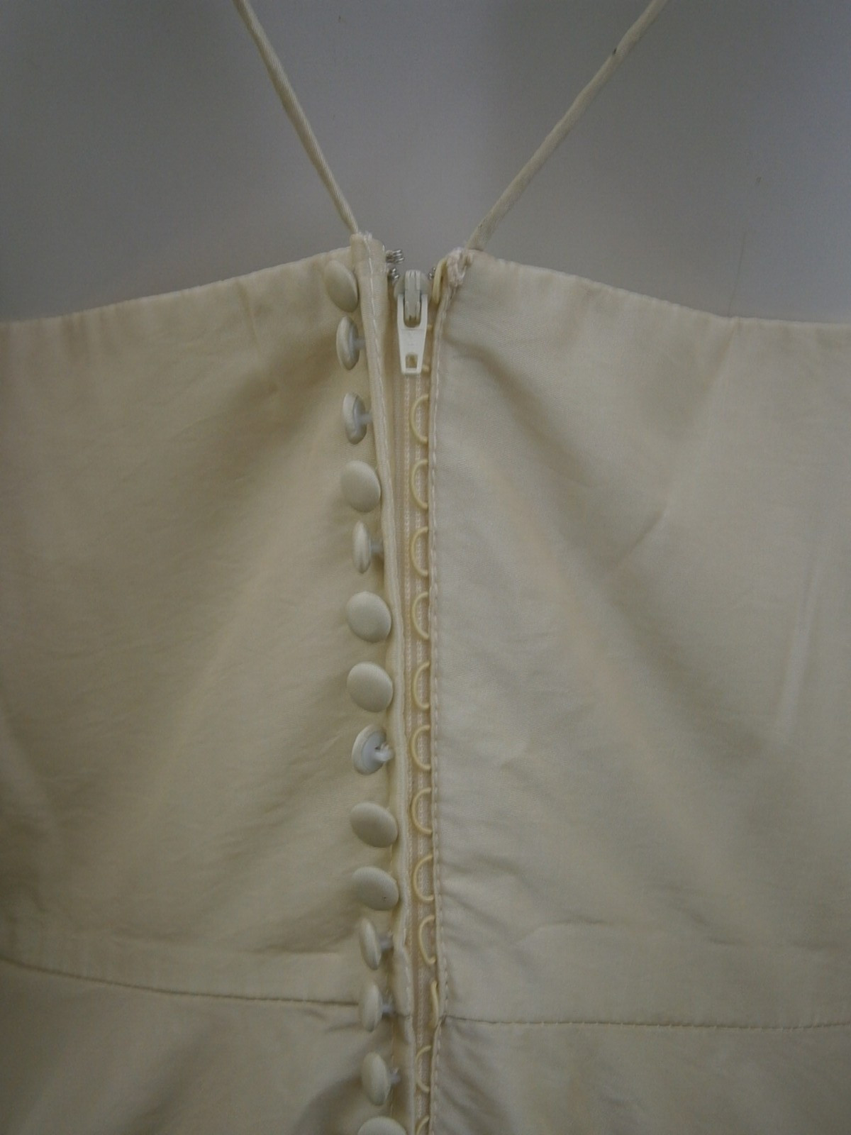 Casablanca Wedding Dress Gown 18 Beige “Sand” Draped Side Illusion Tall 67″