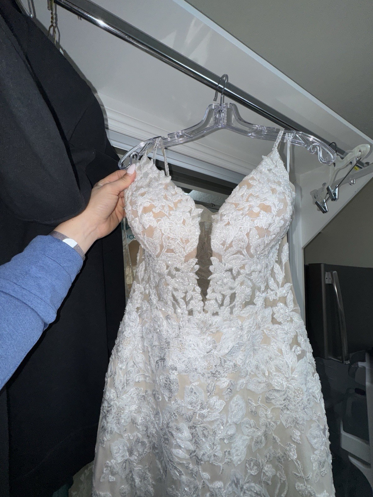 NWT Martina Liana CUSTOM WHITE Wedding Dress Gown SZ 10 UNALTERED Retail $4400