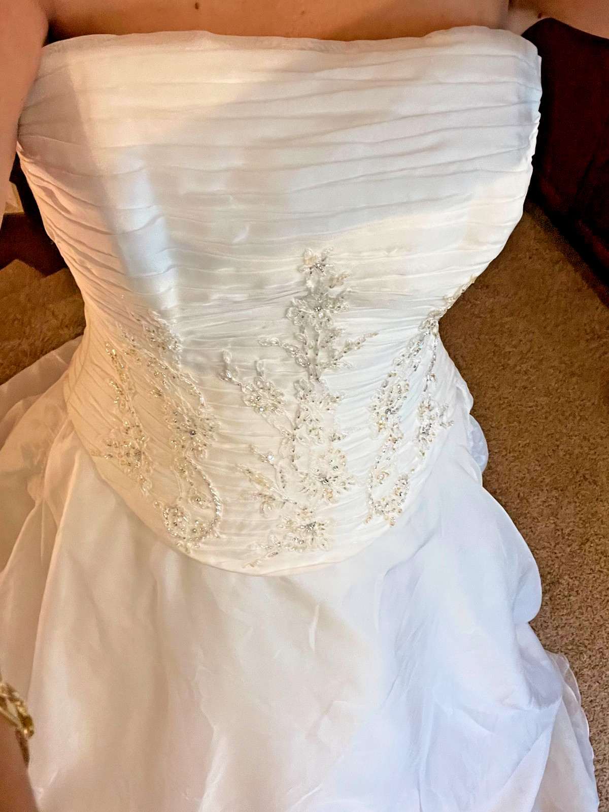 Cosmobella Princess Style Wedding Dress Size 14 With Tags