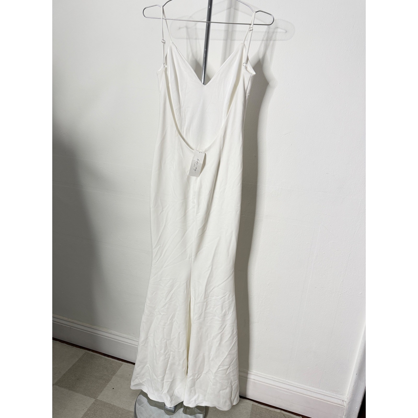 Katie May Bambina Gown Ivory Open Back Maxi Dress Small