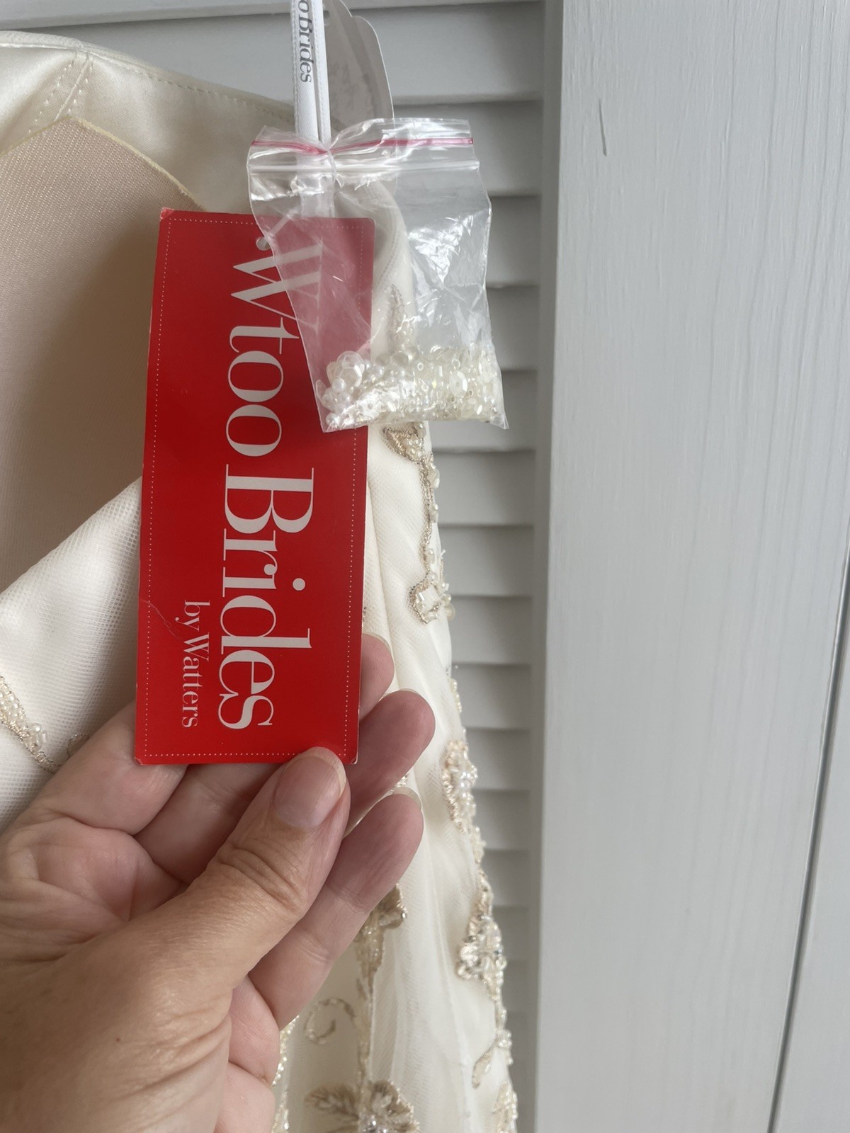 Wtoo Brides by Watters Strapless Ivory Embroidered Wedding Dress Gown Sz 10 NWT