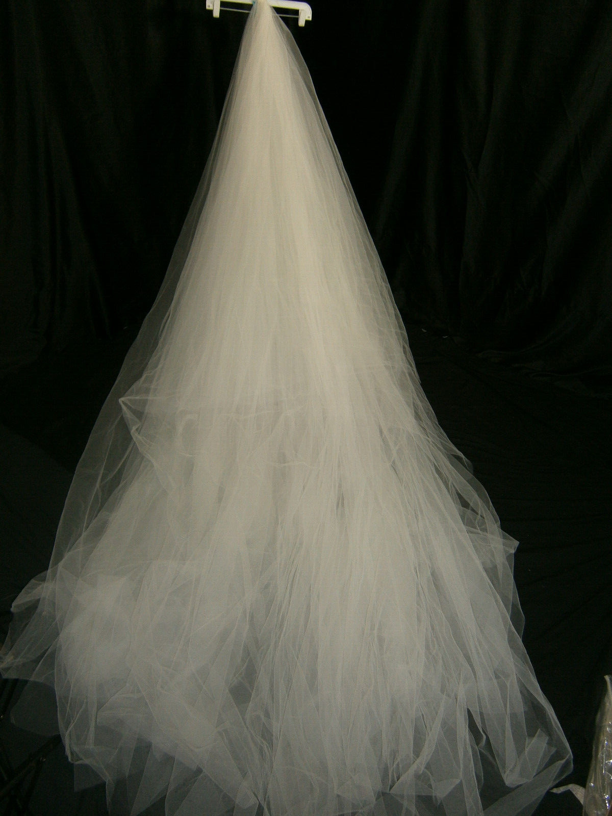 Bridal Reflections Wedding Dress Separate Train 112″ Length Tulle Ivory $250