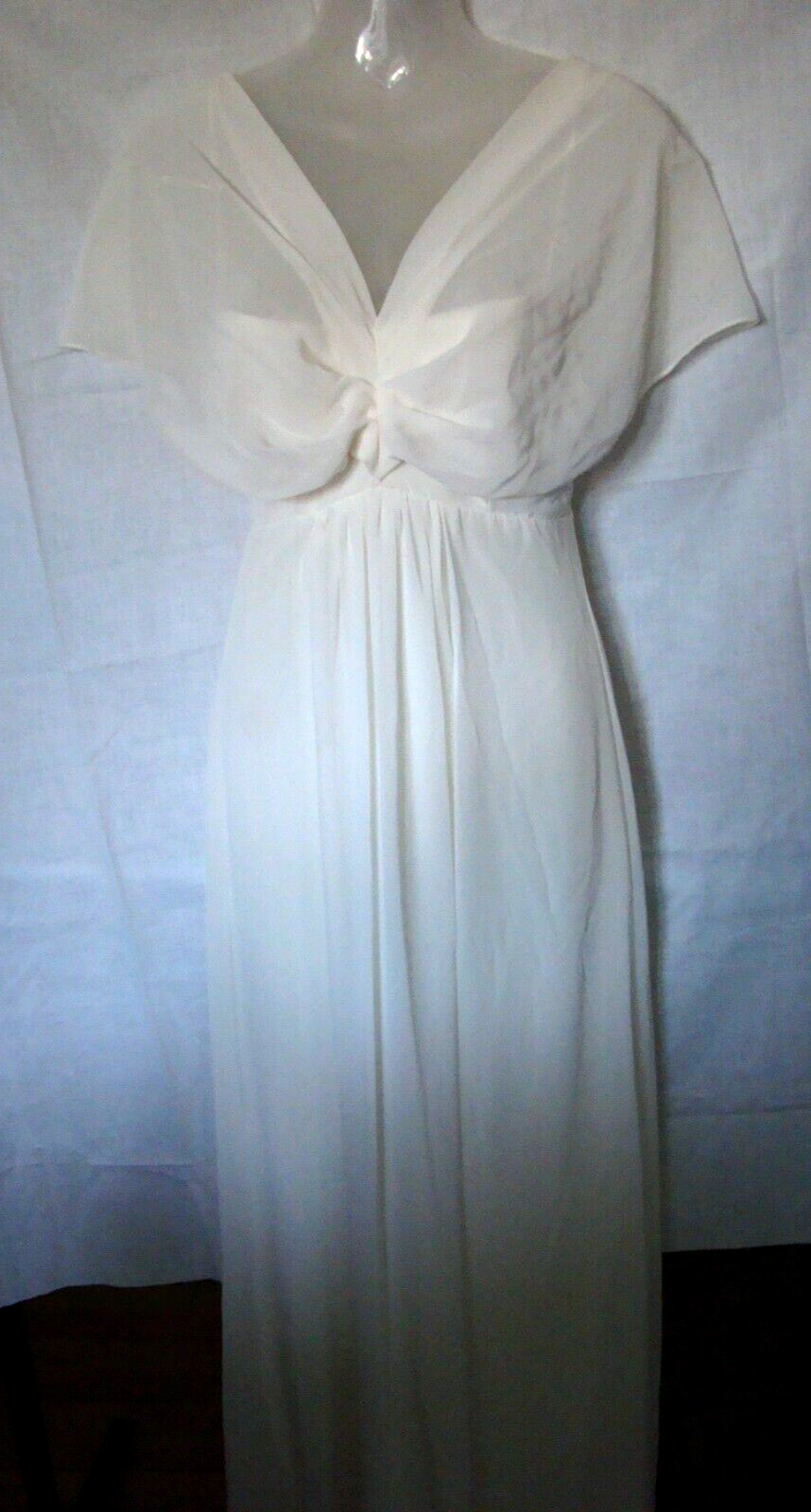 Maria Bonita Chiffon Spaghetti Strap Long Ball Gown sz. S USA NWT