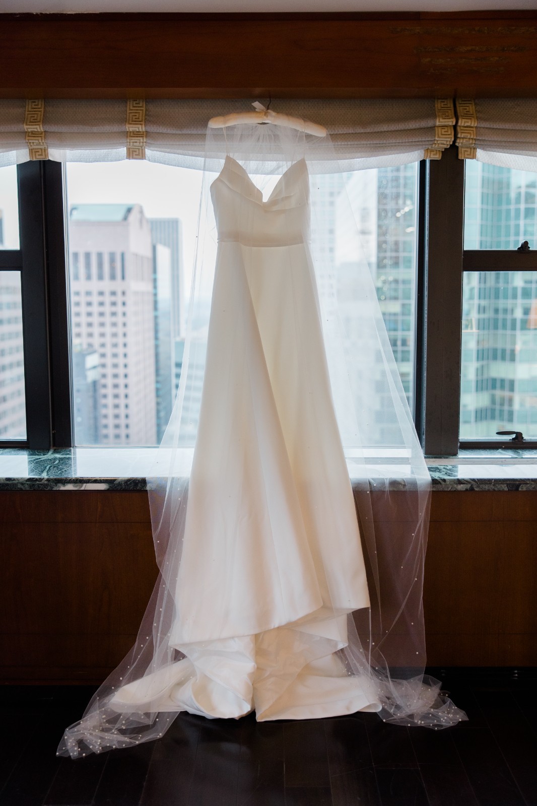 Elegant off-white A-line Floor-Length Ines di Santo “Maelle” Wedding Dress