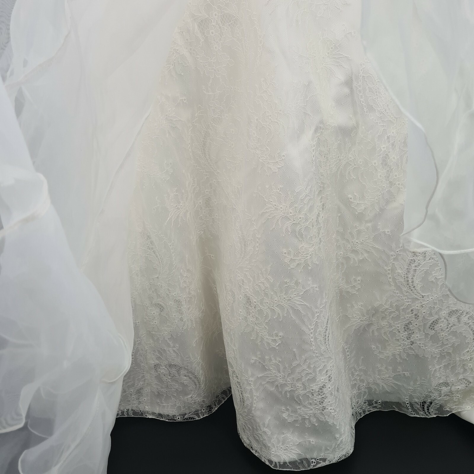 AUGUSTA Jones Strapless Lace Trumpet Mermaid Wedding Dress Size 12 Vintage