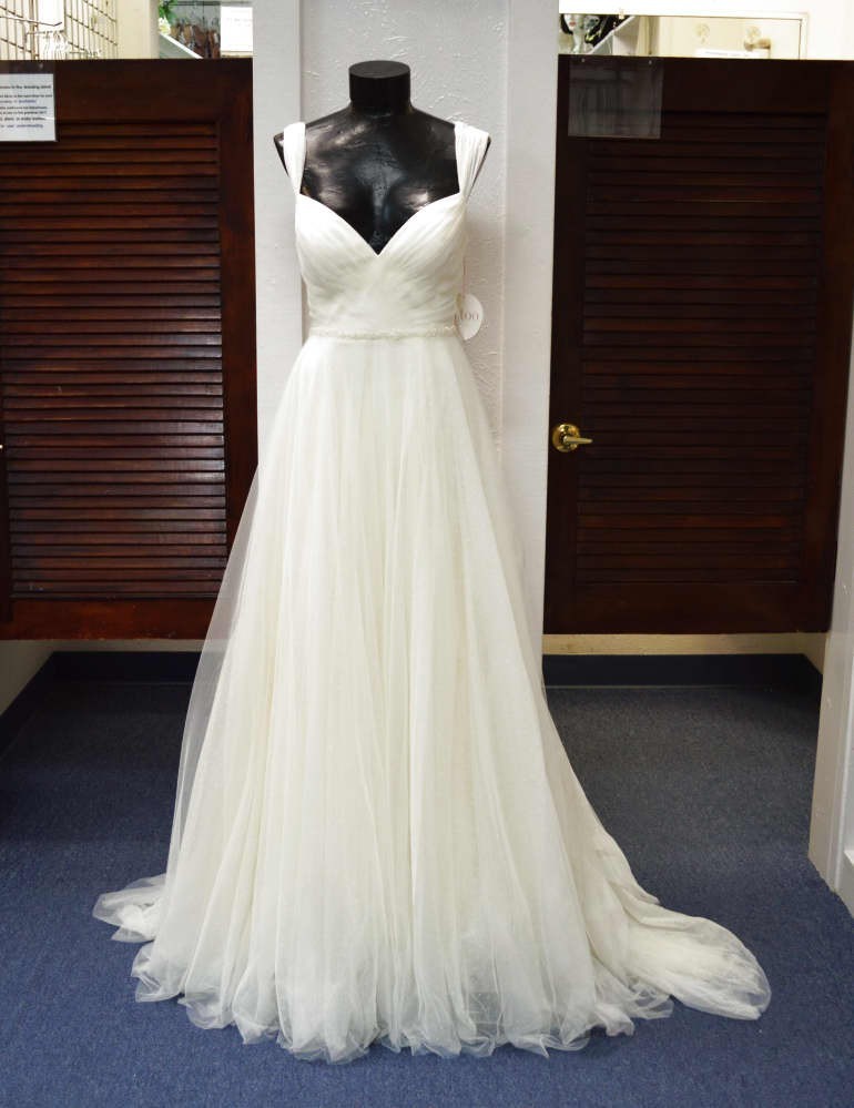 WTOO BY WATTERS HINSON 14604R BRIDAL GOWN WEDDING DRESS IVORY MULT SIZES