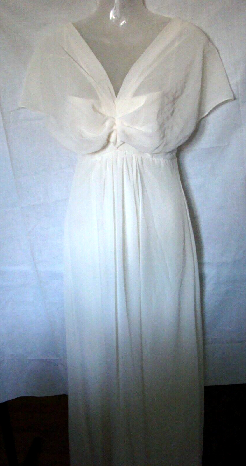 Maria Bonita Chiffon Spaghetti Strap Long Ball Gown sz. S USA NWT