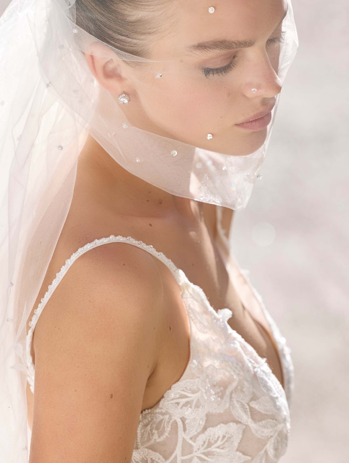 Breezy Floral Lace Wedding Dress Wedding Dress 32-60 Ivory Tailored