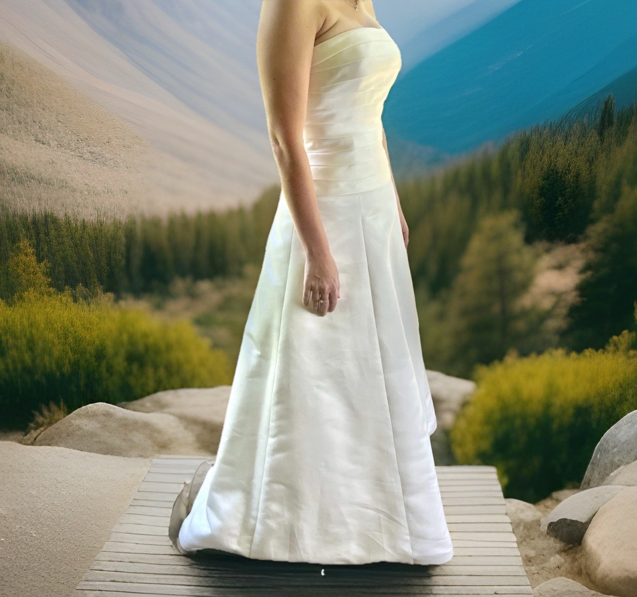 Venus Bridal Wedding Dress Strapless A-line AUS 10 US 6