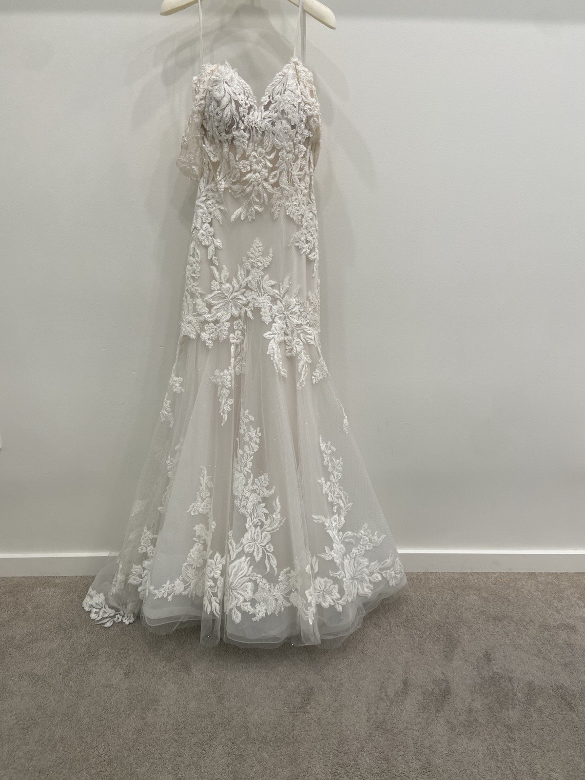 Allure Bridals C623, Size 8, Sand/Ivory/Nude, Discontinued, Retail $2,950