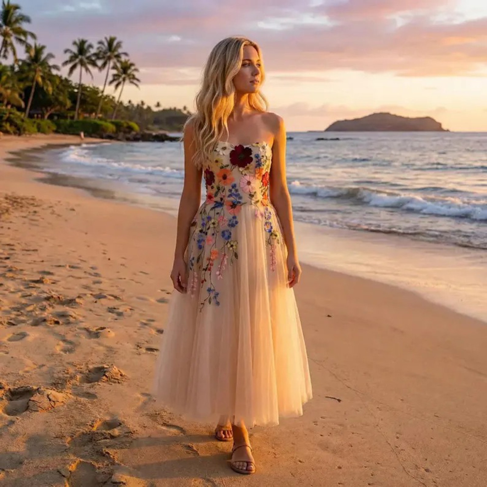 Short Wedding Bridal Gown Custom Made 32-60 Coloured Lace Sleeveless Lace Up