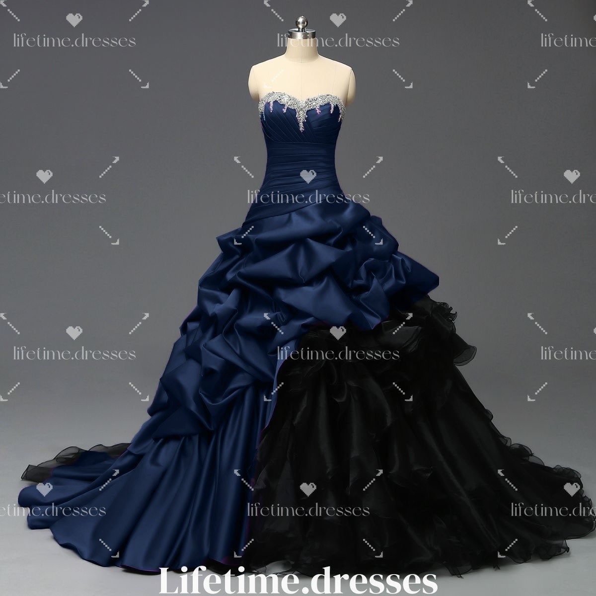 Vintage Wedding Dresses Satin Ruffles Taffeta Corset Victorian 50s Bridal Gowns