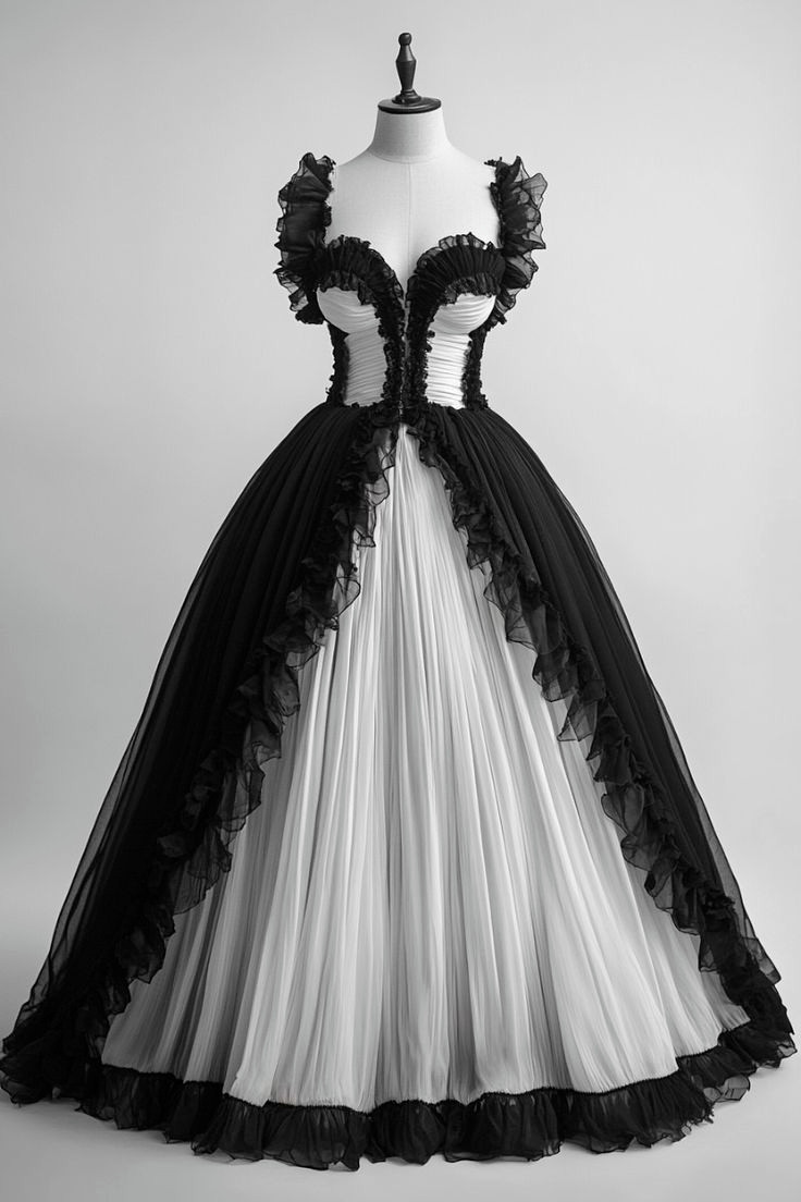 Gothic Black Wedding Dresses Sleeveless Ruched A Line Tulle Bridal Gowns
